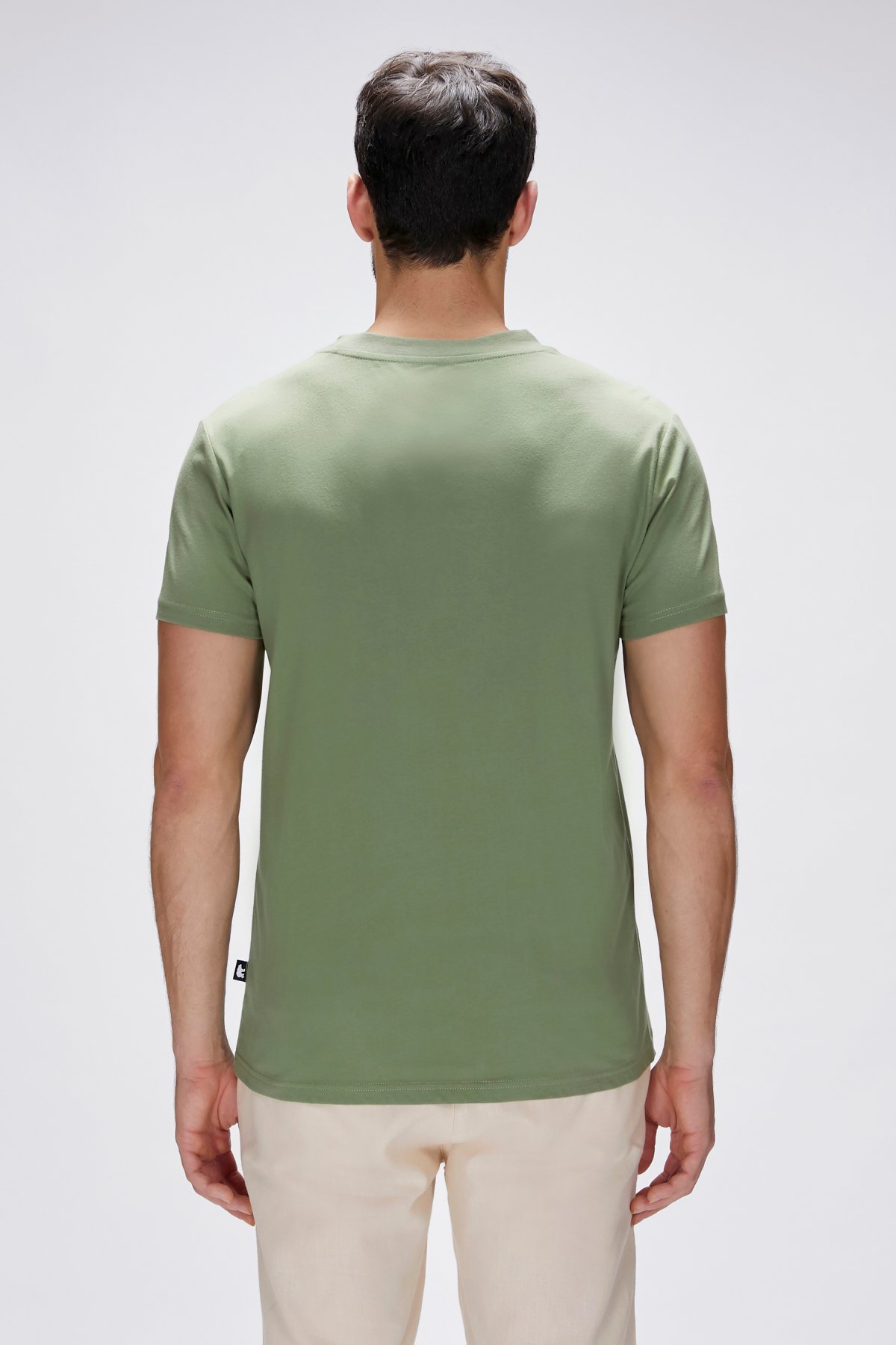 Flint Yeşil Erkek Baskılı Tişört