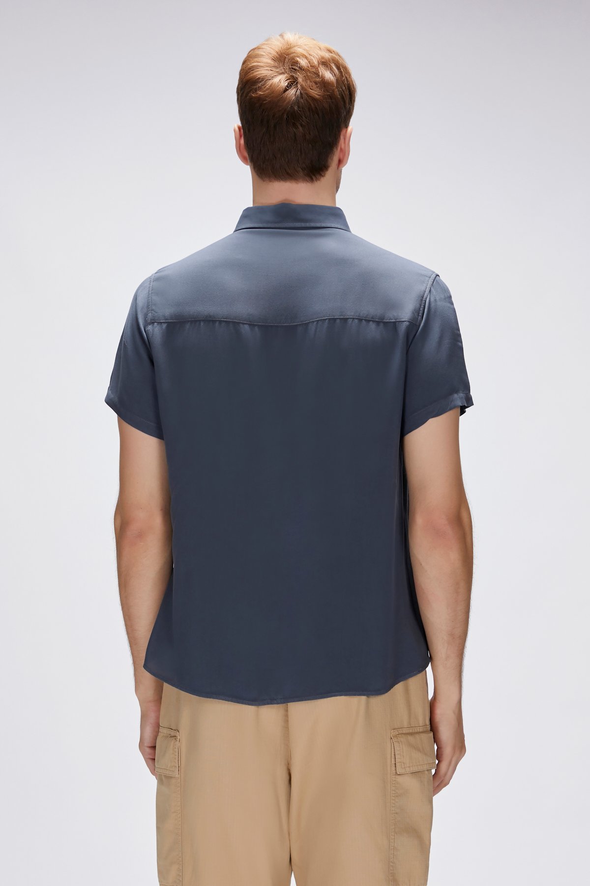 FRANK SHIRT BASIC SHIRT ASPHALT DÜĞMELİ MAN SHIRT FRANK SHIRTFRANK SHIRT