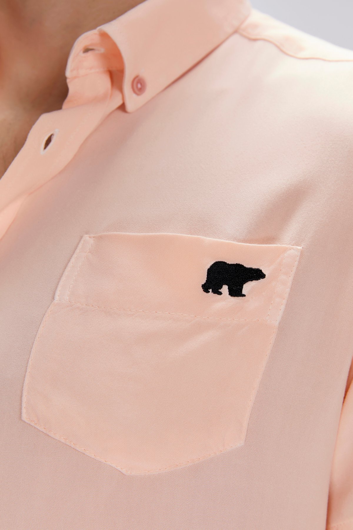 FRANK SHIRT BASIC SHIRT MELLOW PEACH DÜĞMELİ MAN SHIRT FRANK SHIRTFRANK SHIRT