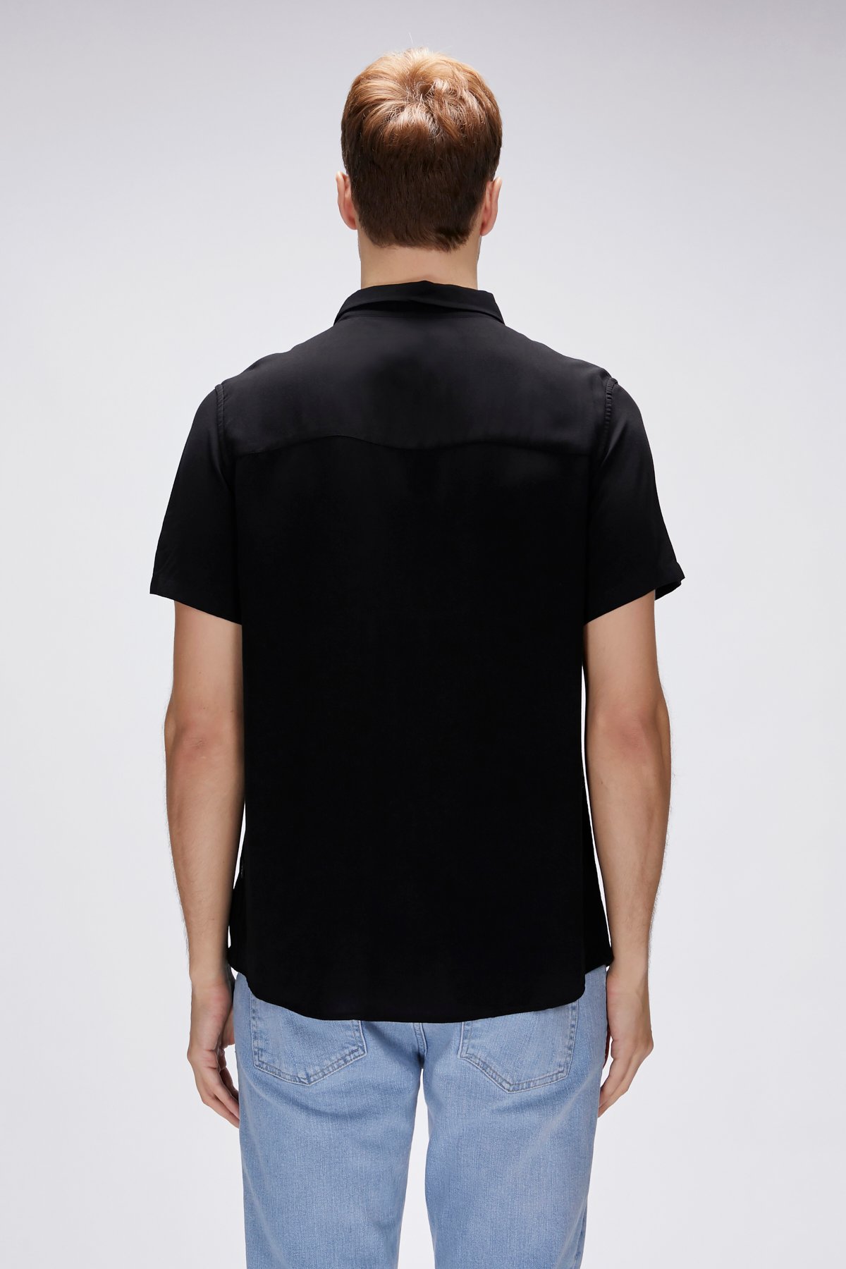 Frank Shirt Siyah Kısa Kollu Erkek Gömlek