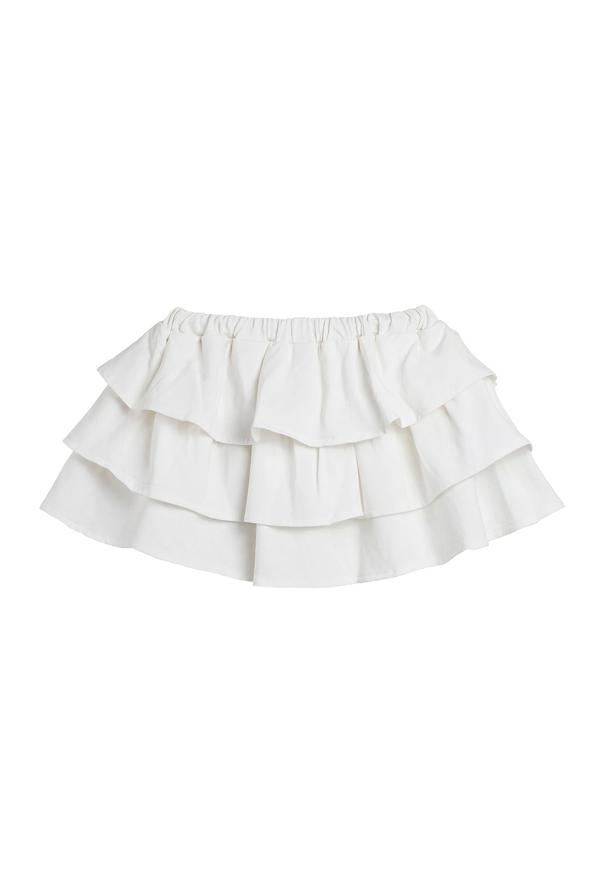 FRILL SKIRT JR BASIC SKIRT OFF-WHITE  GIRL SKIRT FRILL SKIRT JRFRILL SKIRT JR