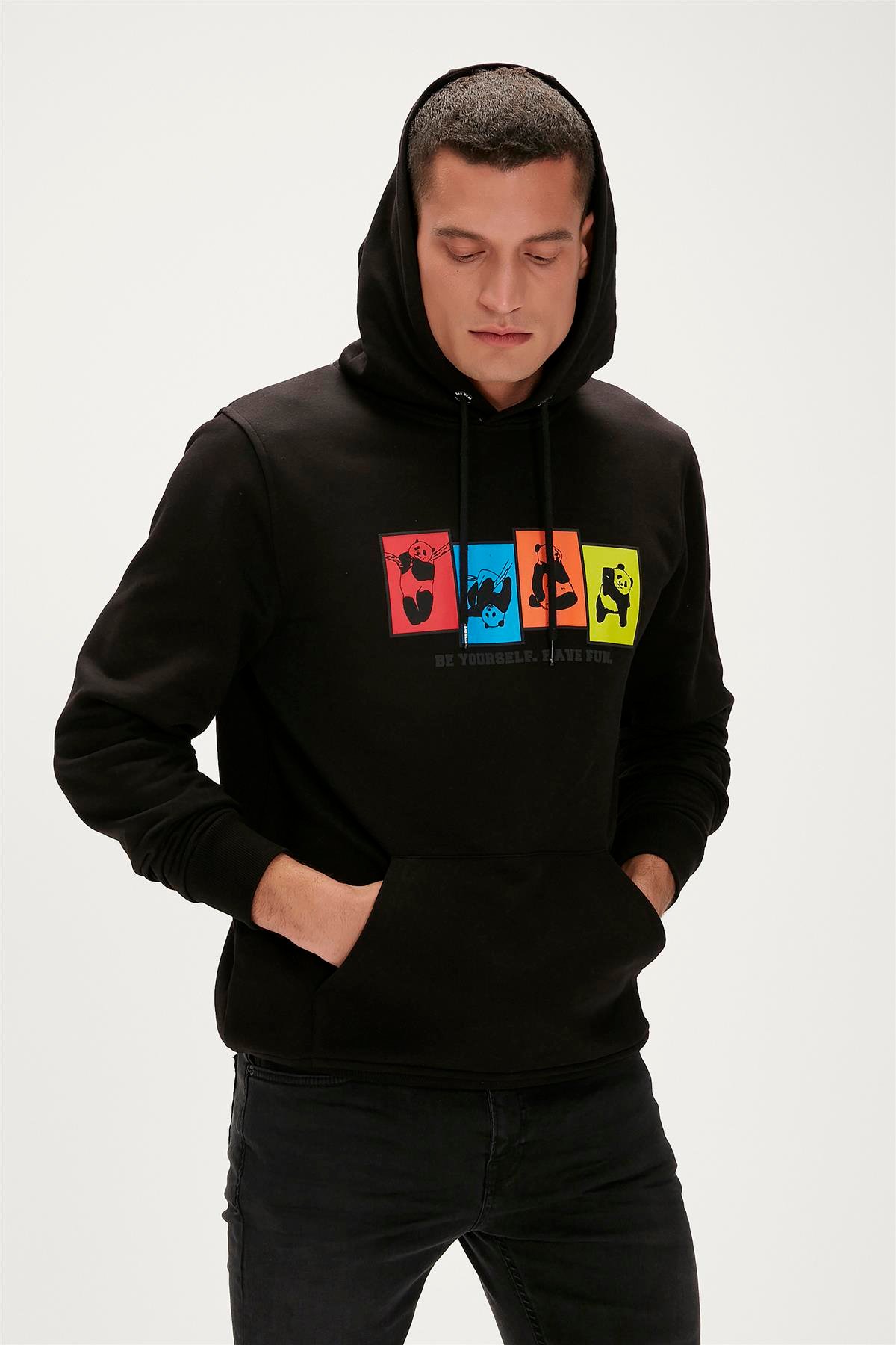FUN HOODIE SİYAH