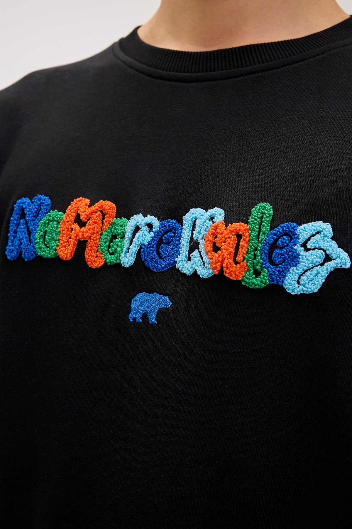 FURRY CREWNECK PRINTED CREWNECK NIGHT  ERKEK SWEATSHIRT FURRY CREWNECKFURRY CREWNECK