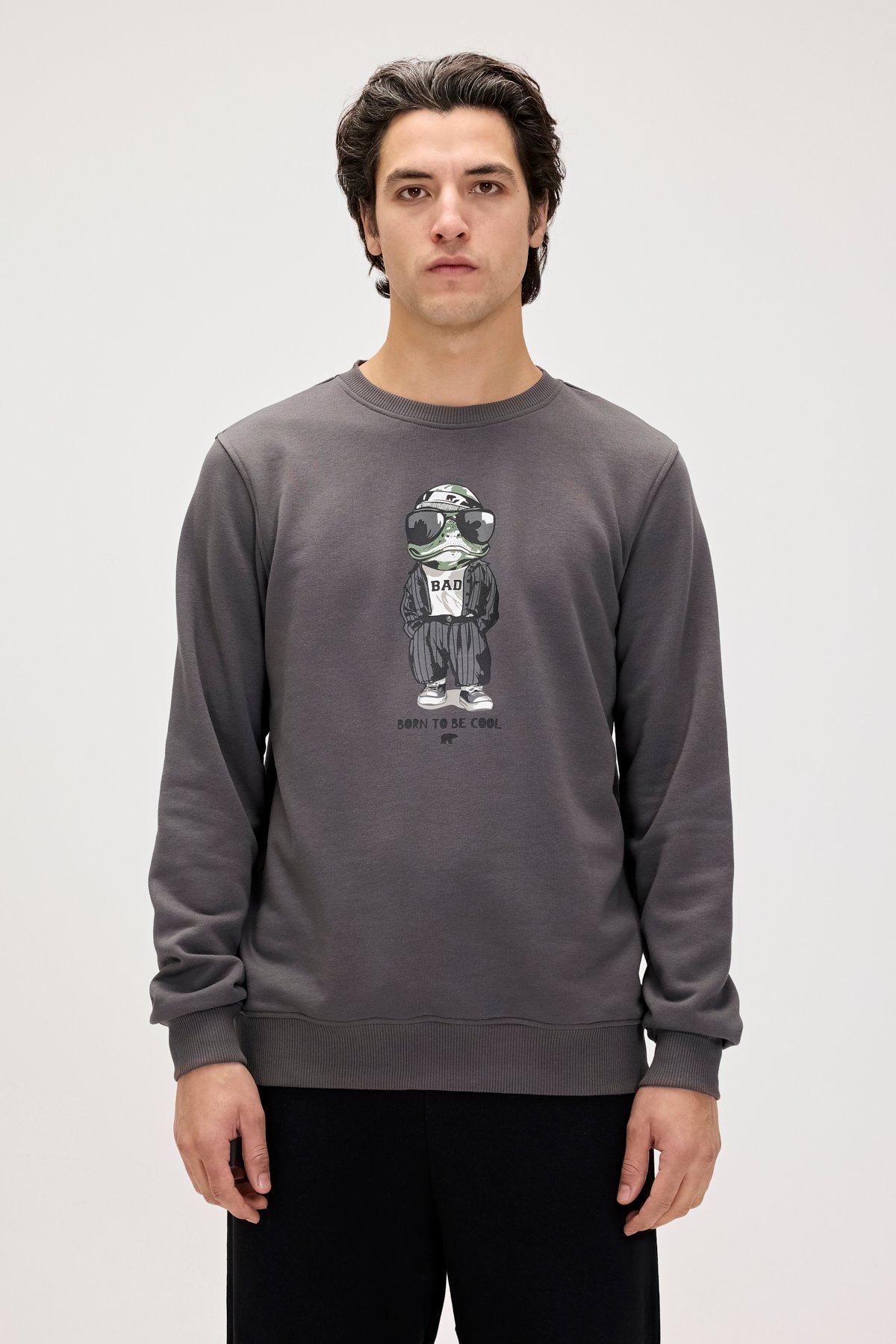 GATOR CREWNECK PRINTED CREWNECK ASPHALT  ERKEK SWEATSHIRT GATOR CREWNECKGATOR CREWNECK