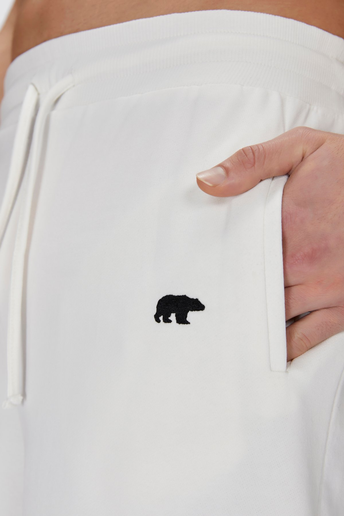 Gian Sweatshorts Beyaz Erkek Şort