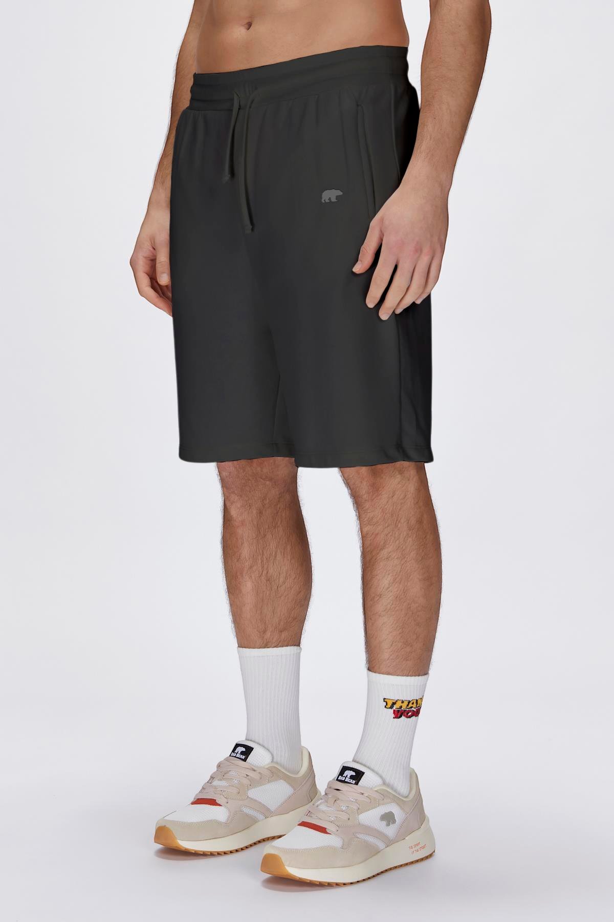 Gian Sweatshorts Siyah Erkek Şort