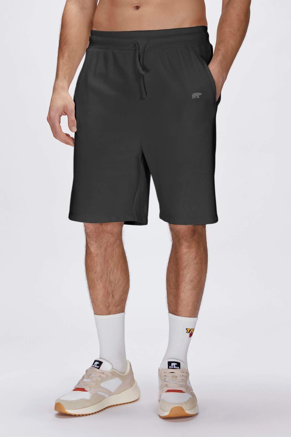 Gian Sweatshorts Siyah Erkek Şort