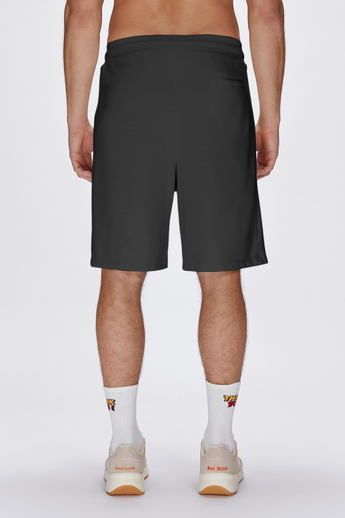 Gian Sweatshorts Siyah Erkek Şort