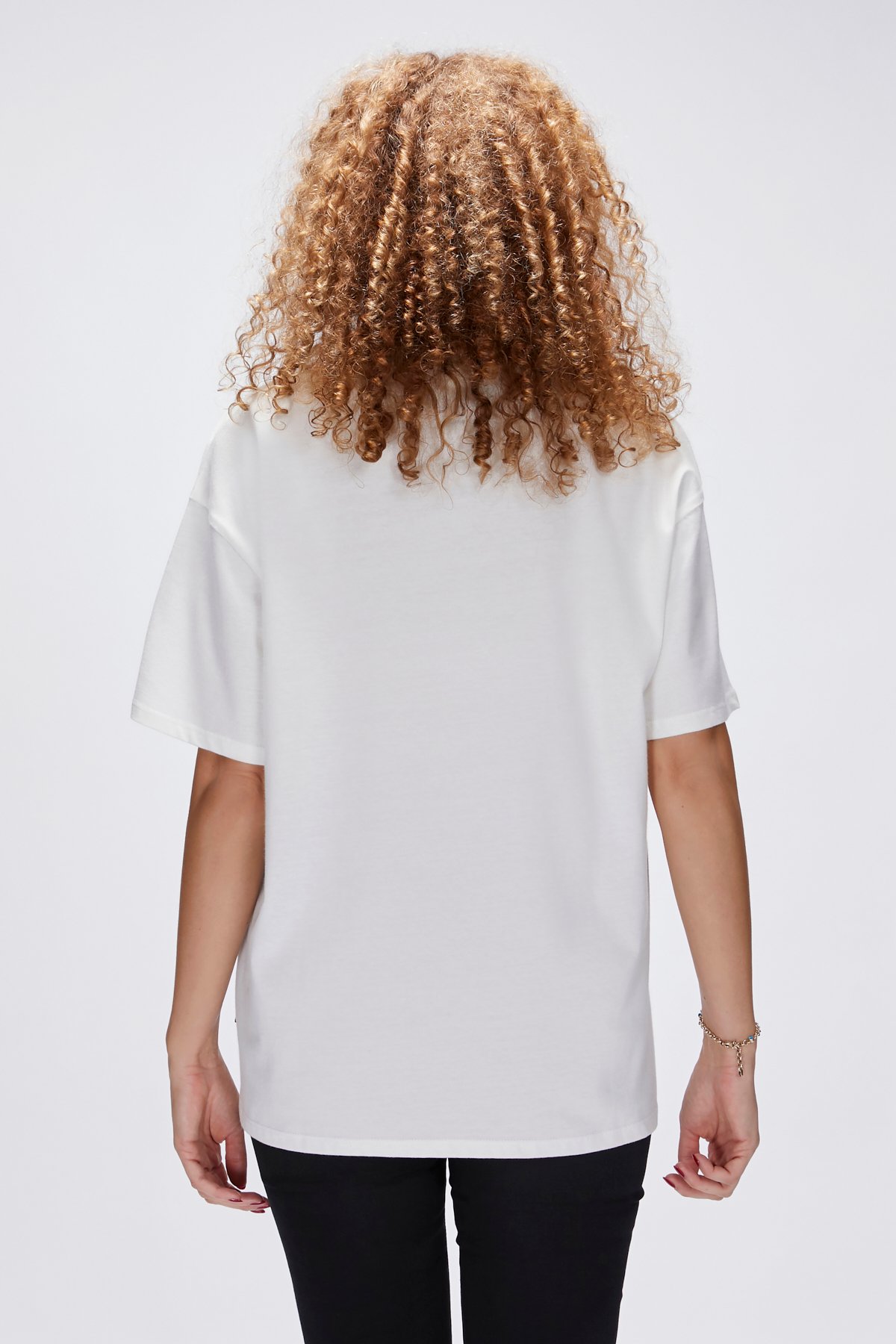 GINA T-SHIRT Y/D STRIPE T-SHIRT OFF-WHITE  WOMAN T-SHIRT GINA T-SHIRTGINA T-SHIRT