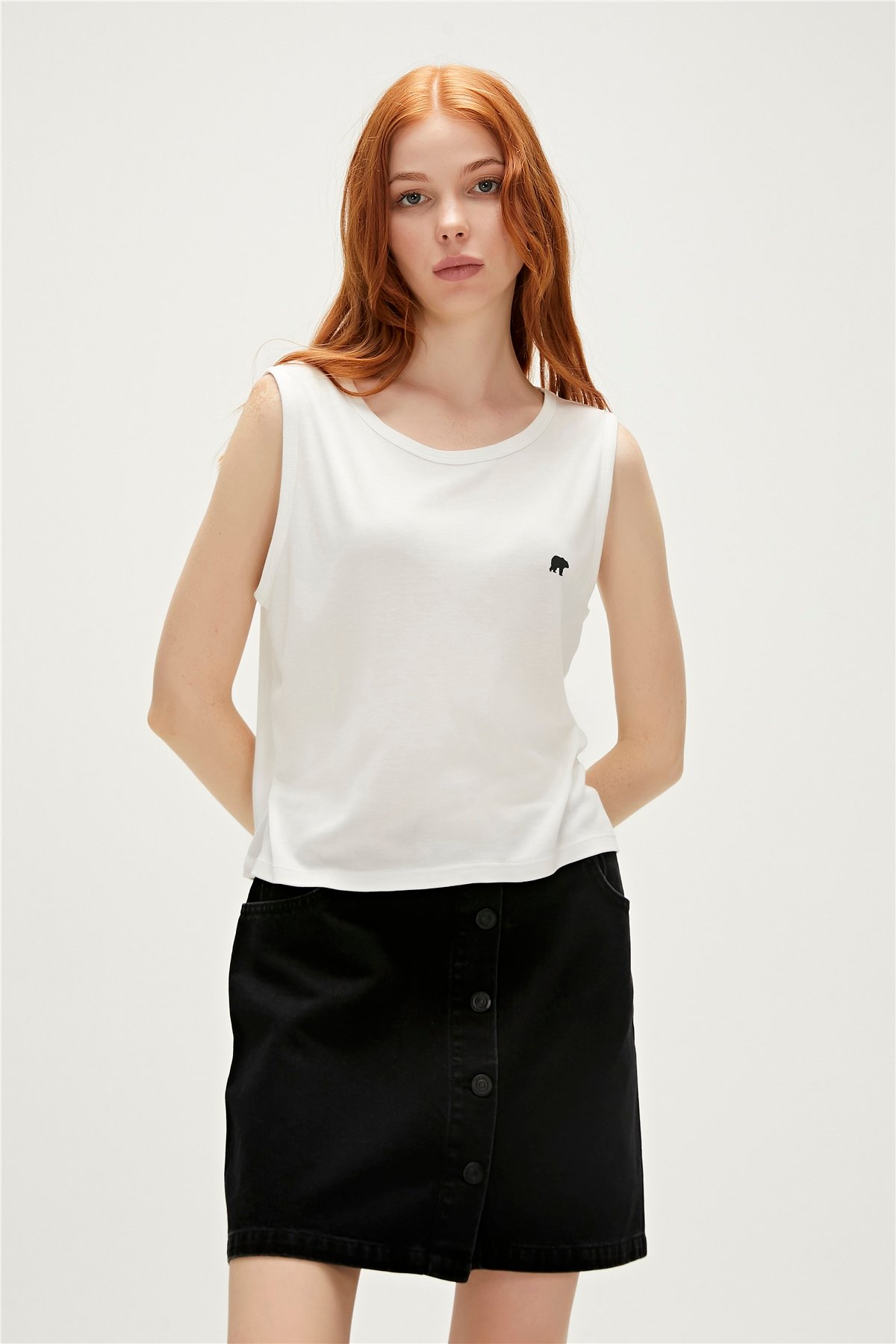 HALLE TANK TOP BEYAZ