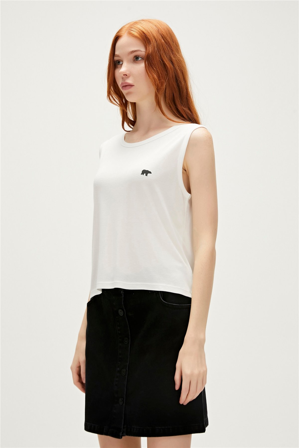 HALLE TANK TOP BEYAZ