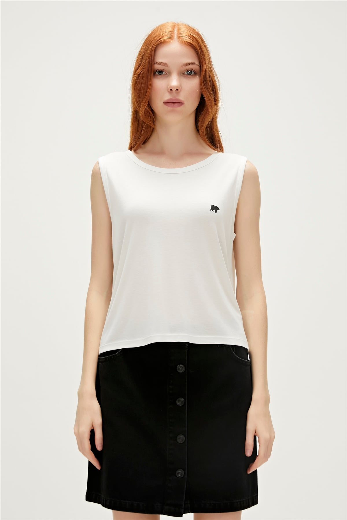 HALLE TANK TOP BEYAZ