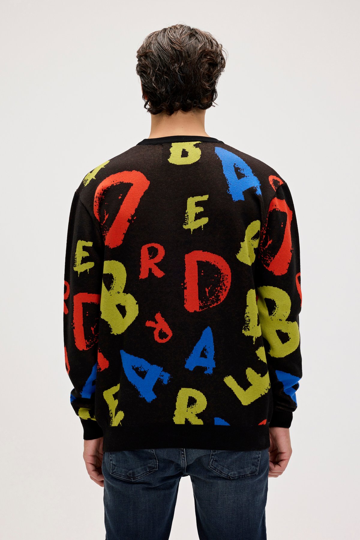 HARMONY KNIT CREWNECK PRINTED CREWNECK NIGHT  ERKEK KNITWEAR HARMONY KNIT CREWNECKHARMONY KNIT CREWNECK
