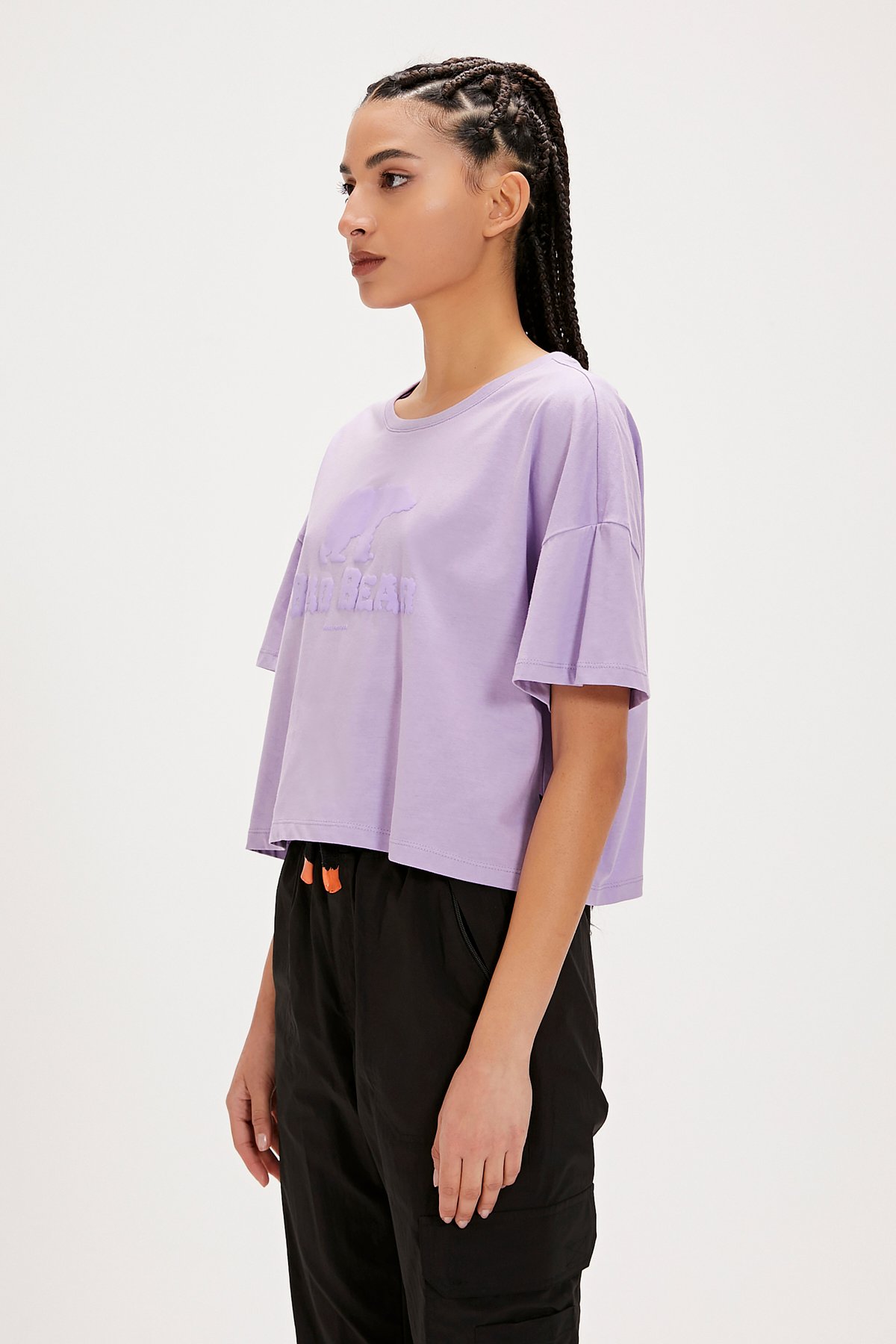 Holly Mor Baskılı Kadın Tişört