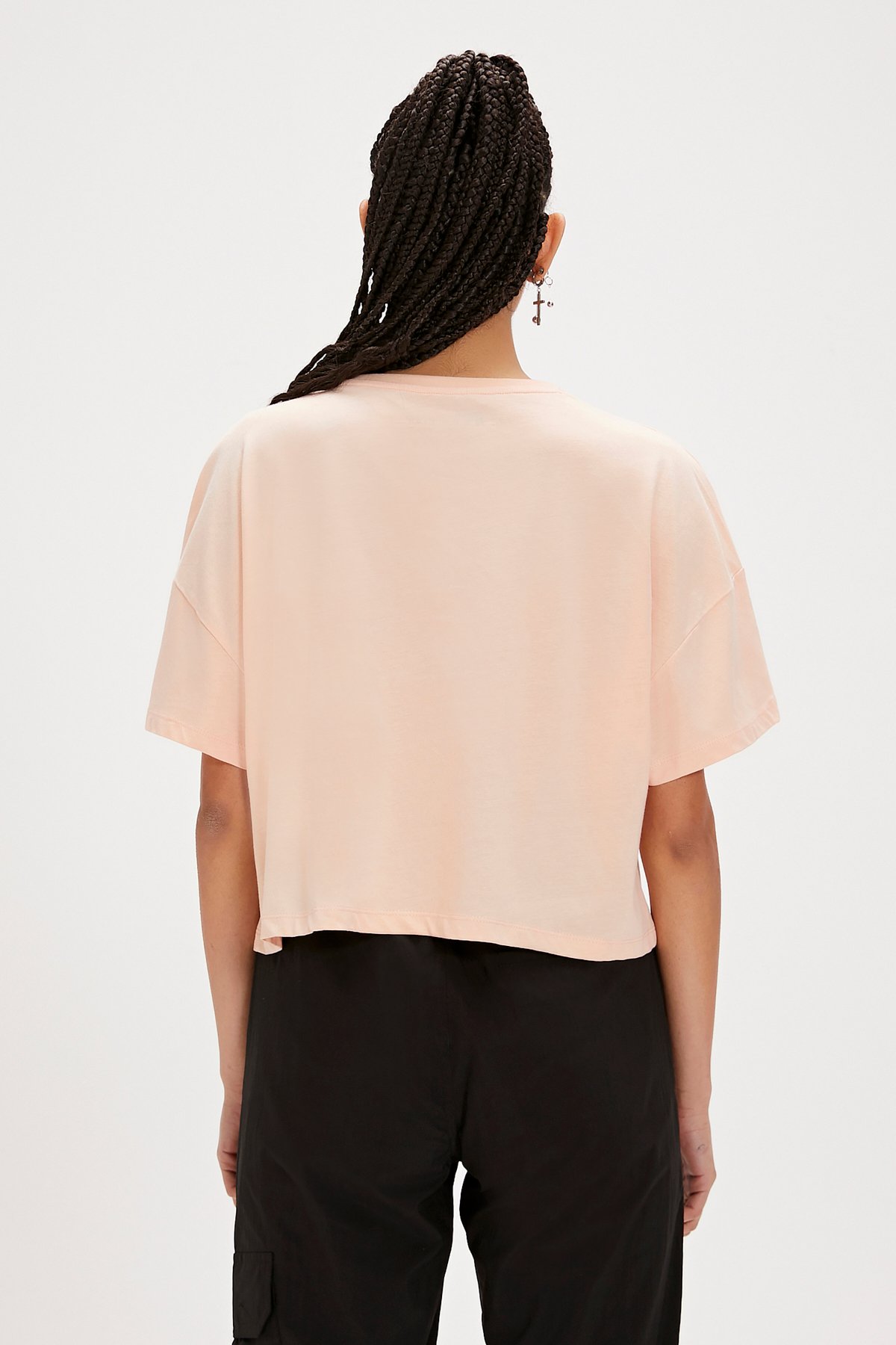 Holly Pembe Baskılı Kadın Tişört