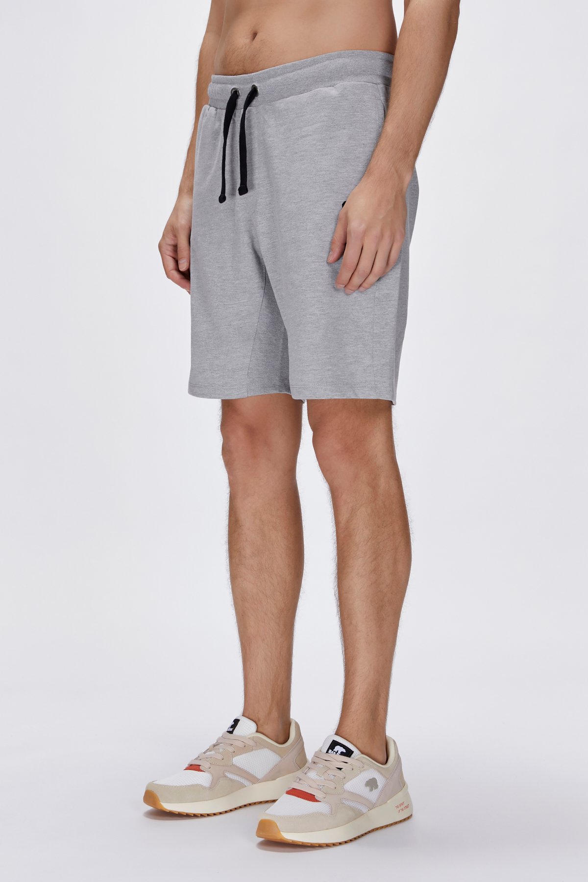 Holmer SweatShorts Gri Melanj Erkek Şort