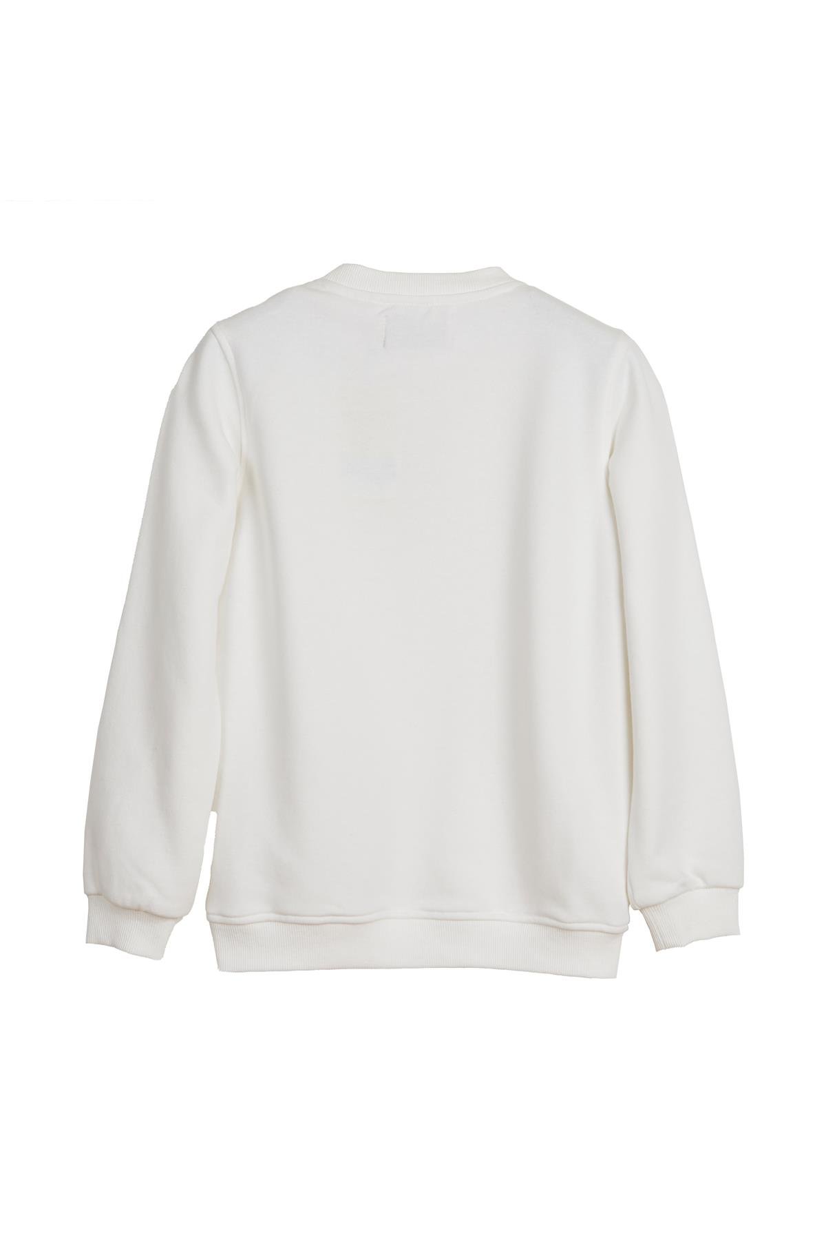 HUED CREWNECK JR PRINTED CREWNECK OFF-WHITE  ÇOCUK SWEATSHIRT HUED CREWNECK JRHUED CREWNECK JR