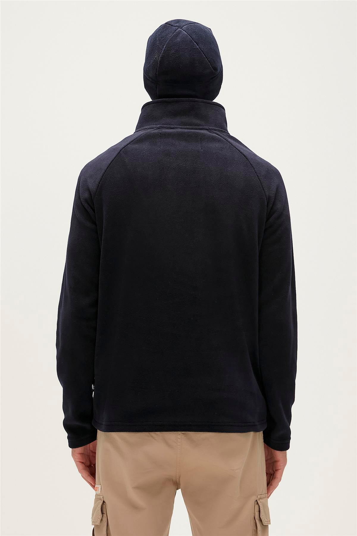 Husky Half-Zip Lacivert Yarım Fermuarlı Erkek Polar Sweatshirt