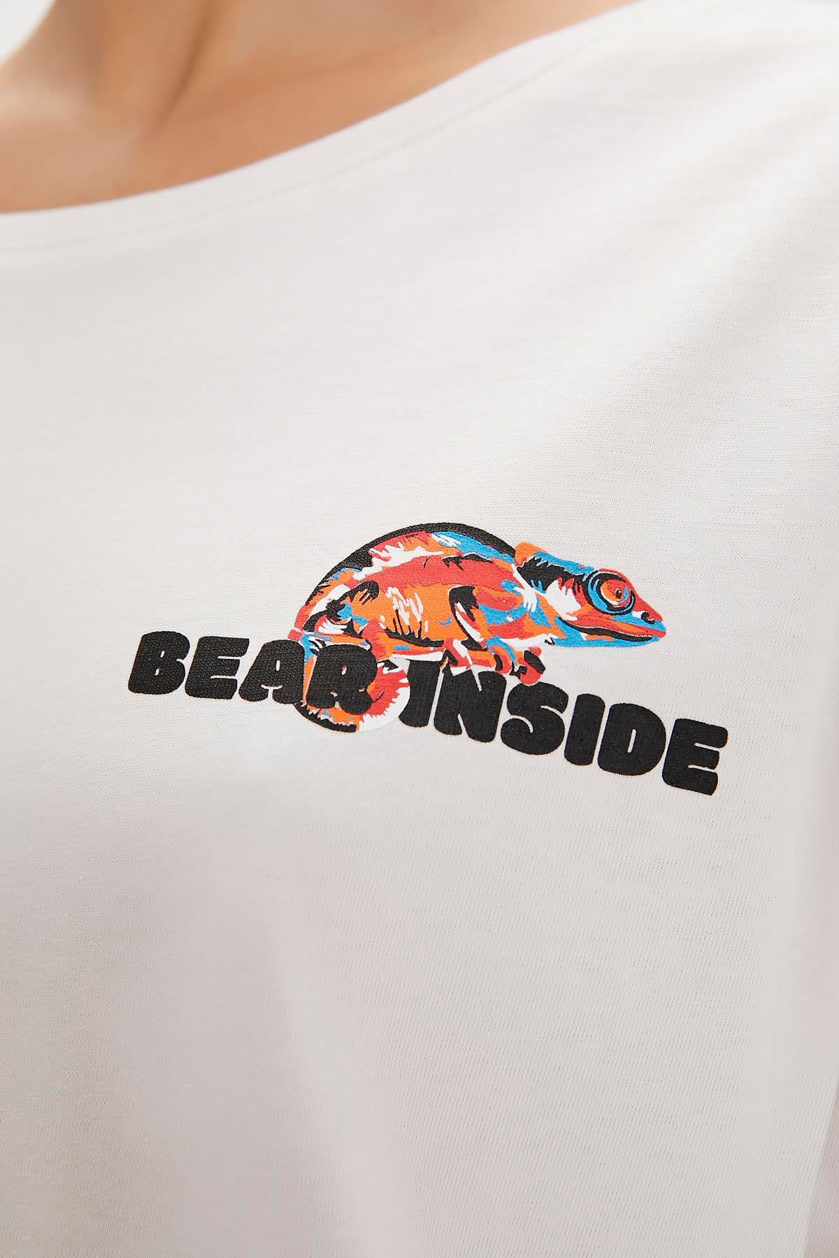 INA T-SHIRT BEYAZ