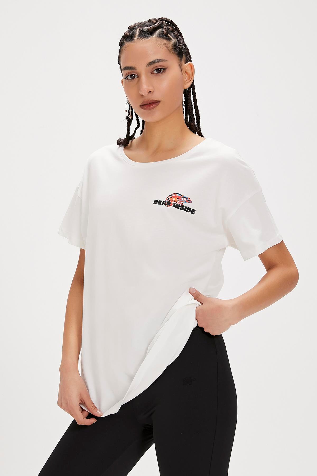 INA T-SHIRT BEYAZ