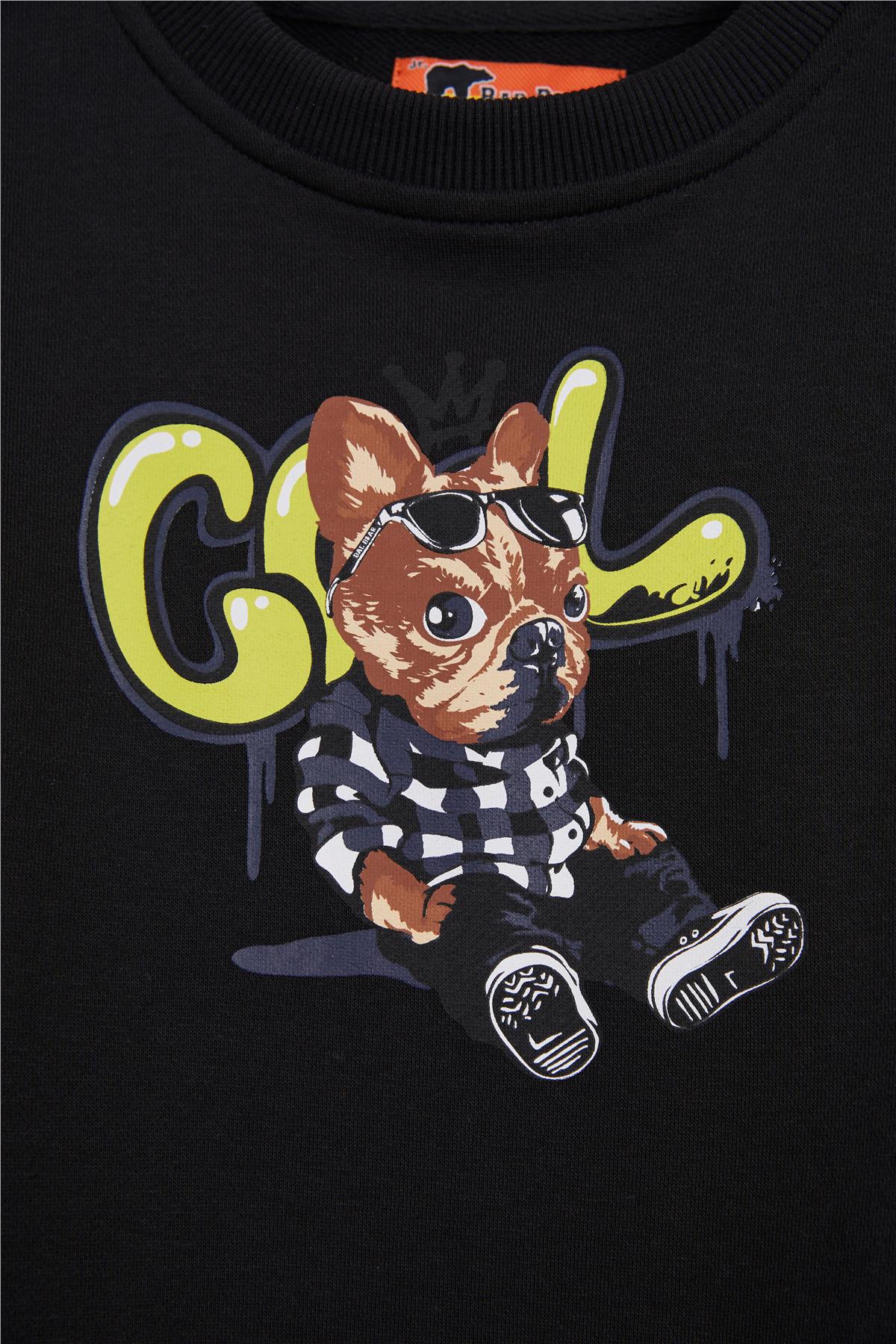 JAVED CREWNECK JR PRINTED CREWNECK NIGHT  ÇOCUK SWEATSHIRT JAVED CREWNECK JRJAVED CREWNECK JR