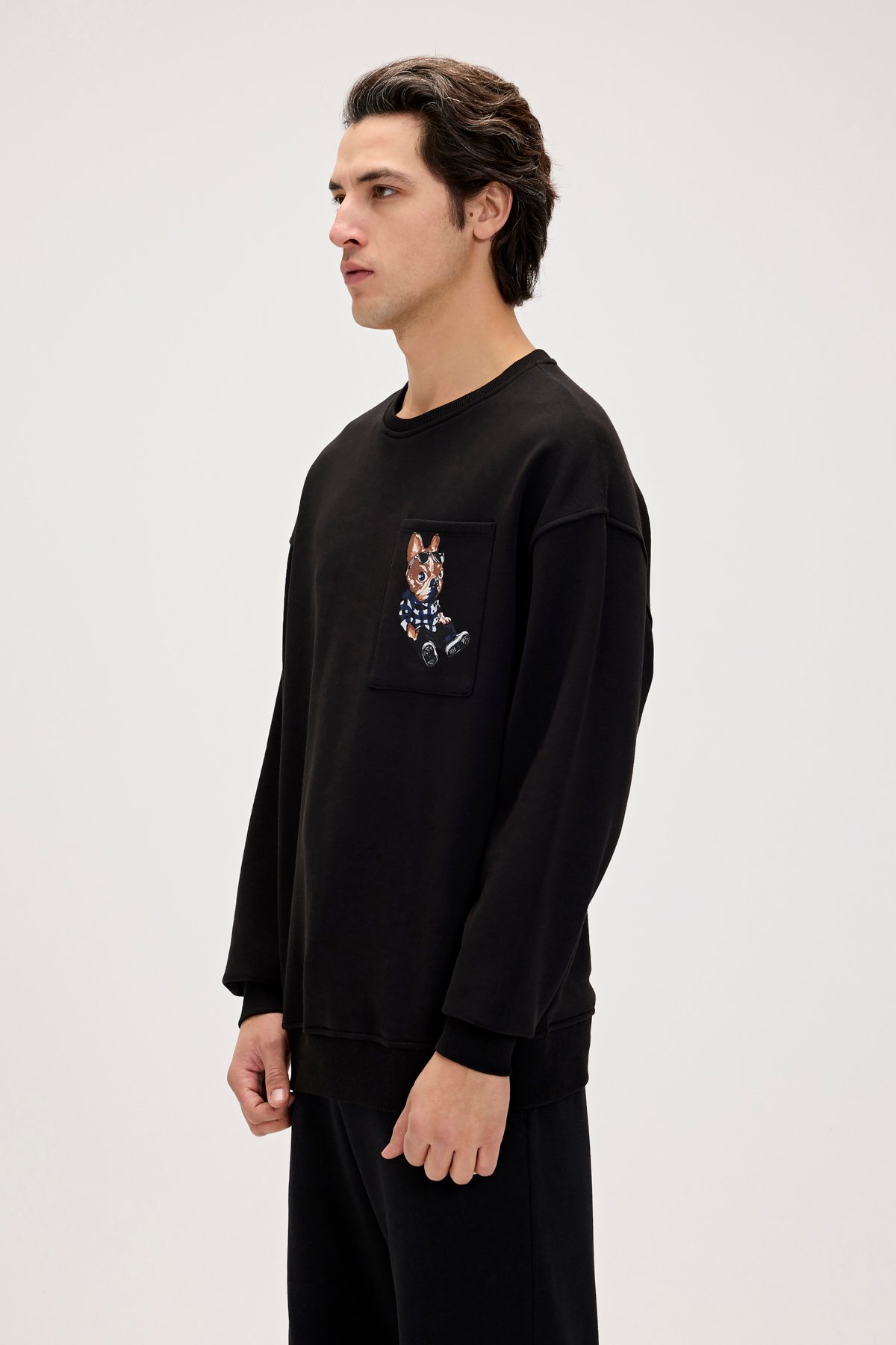 JAVED CREWNECK POCKET CREWNECK NIGHT  ERKEK SWEATSHIRT JAVED CREWNECKJAVED CREWNECK