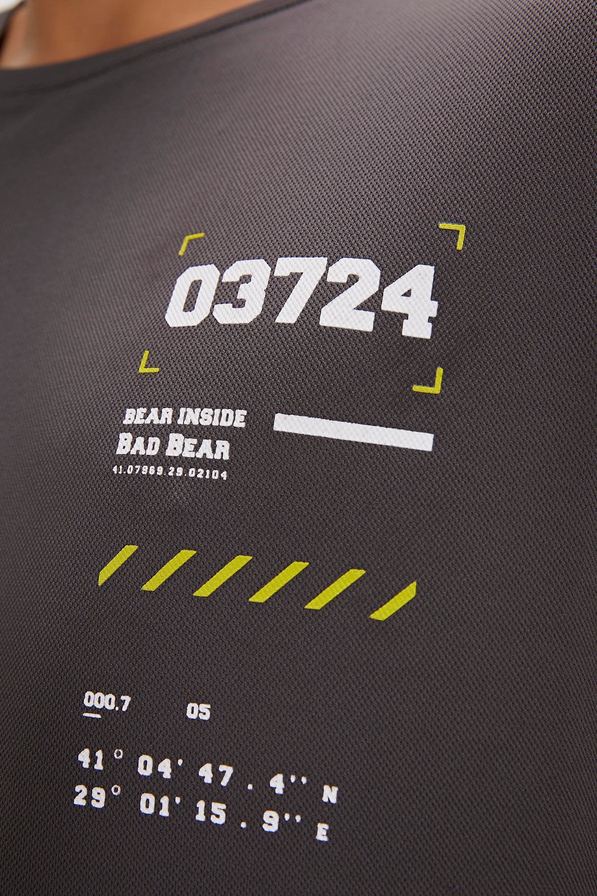 Jesse Asfalt Baskılı Erkek Tişört