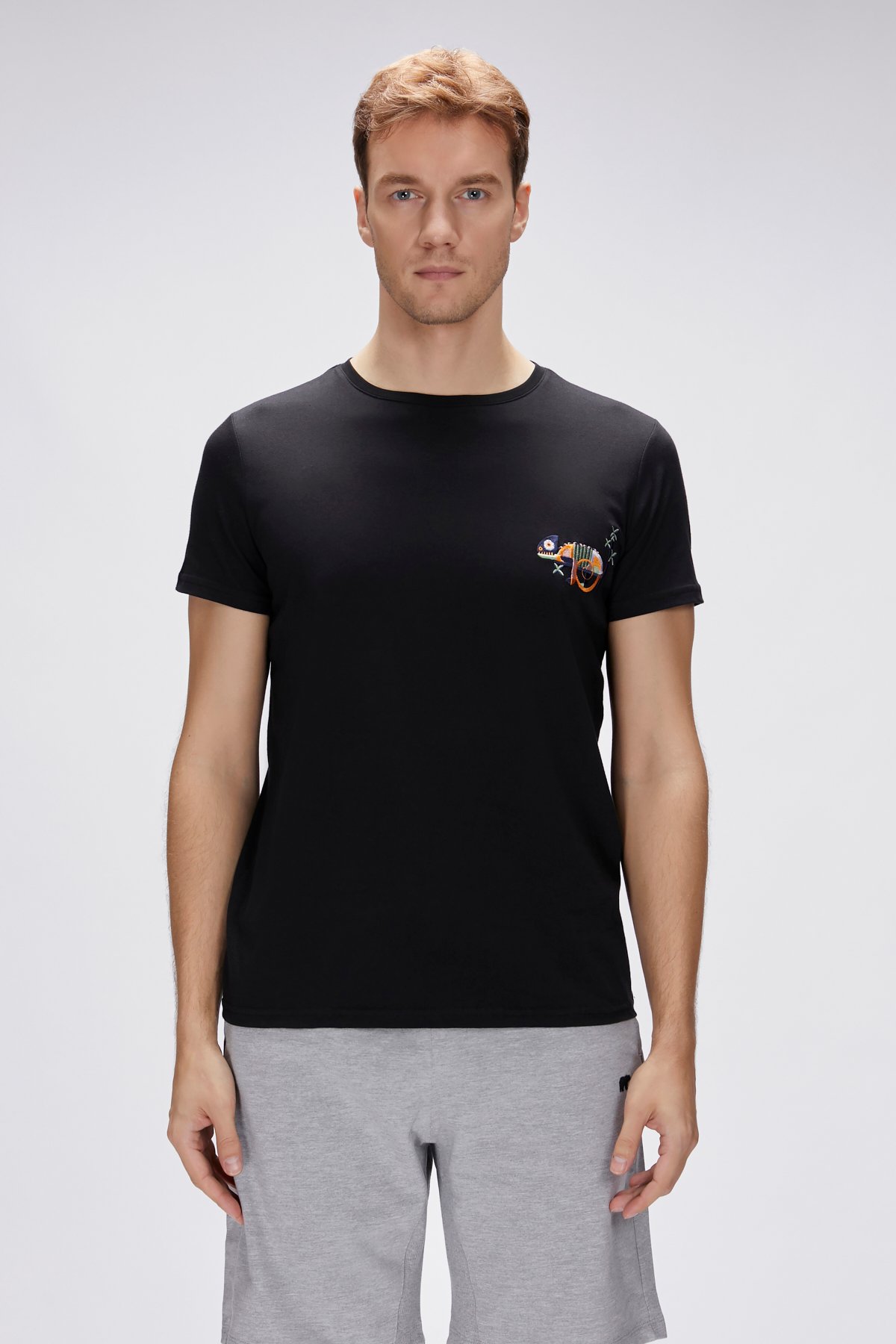 Jonah Siyah Erkek Baskılı Tişört