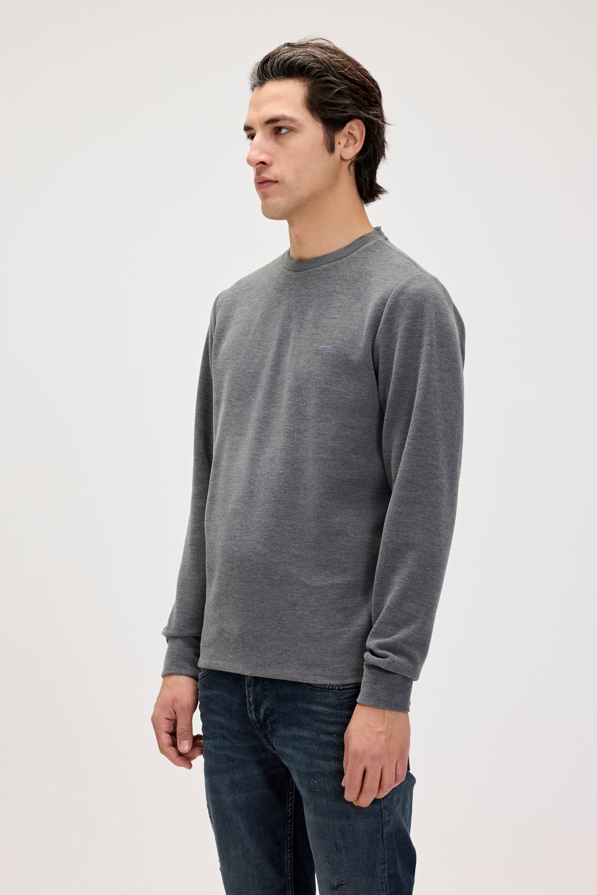 KANE CREWNECK GRİ MELANJ
