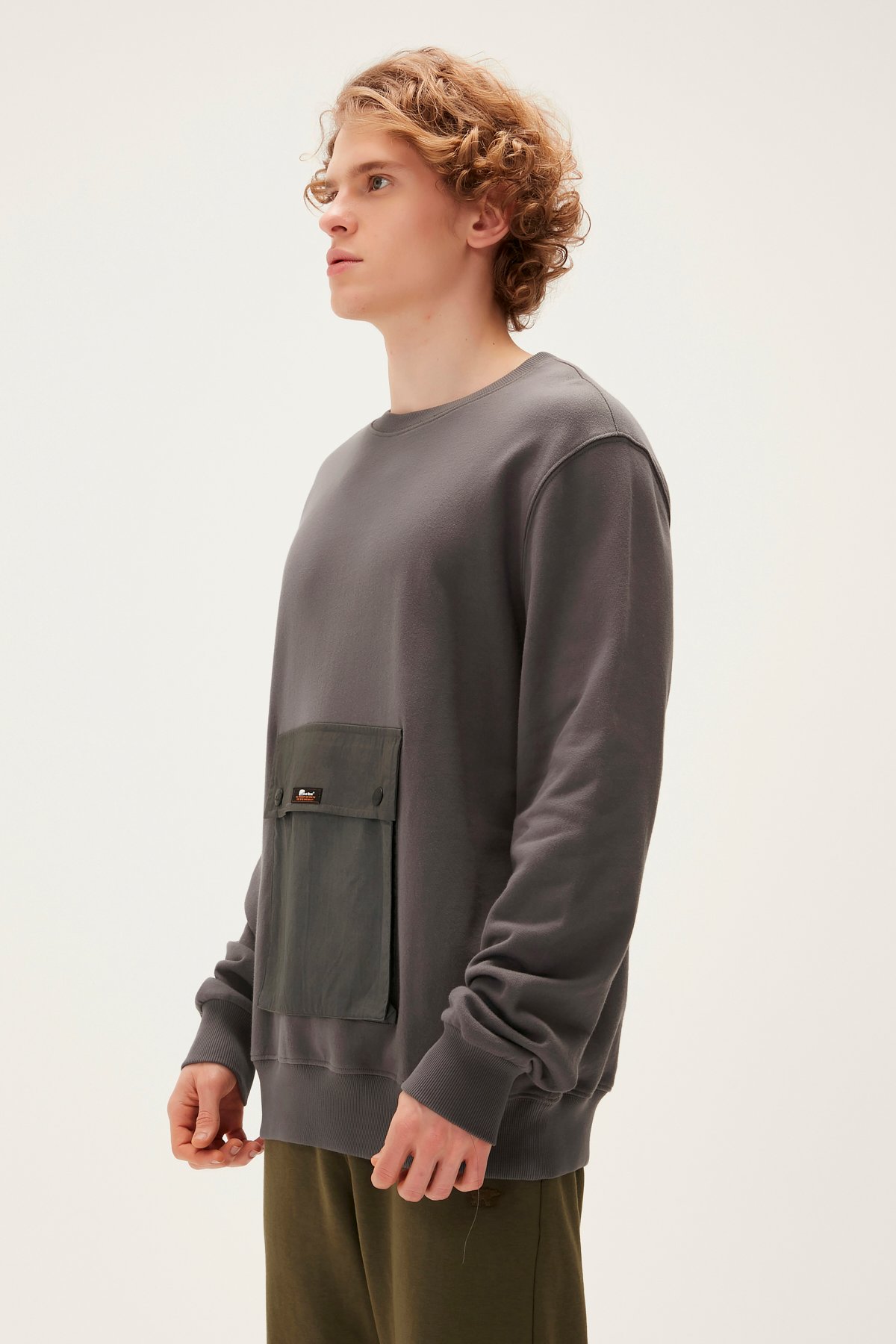 KANGAROO CREWNECK ASPHALT