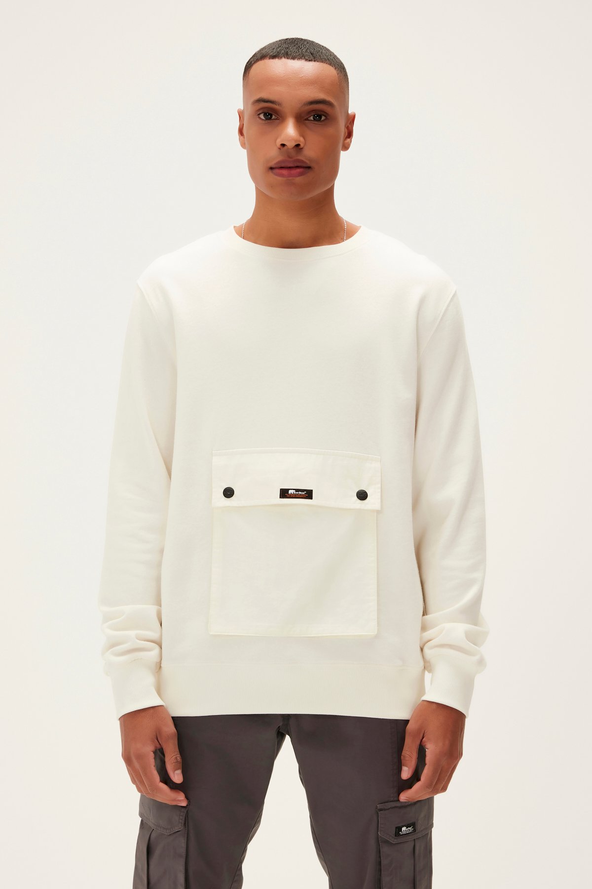 KANGAROO CREWNECK MARSHMALLLOW