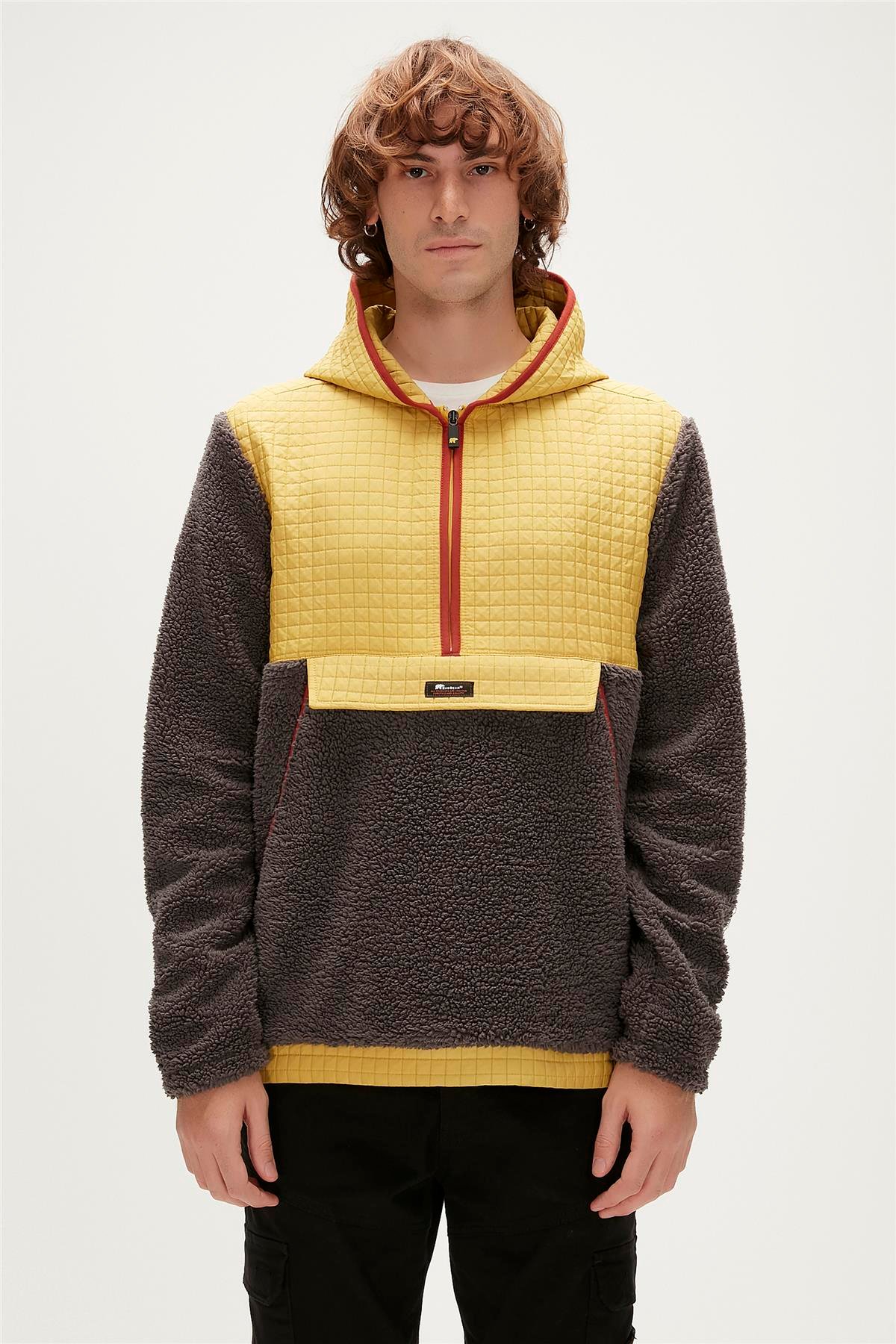 LEONARD HALF ZIP PLUSH ANTRASİT