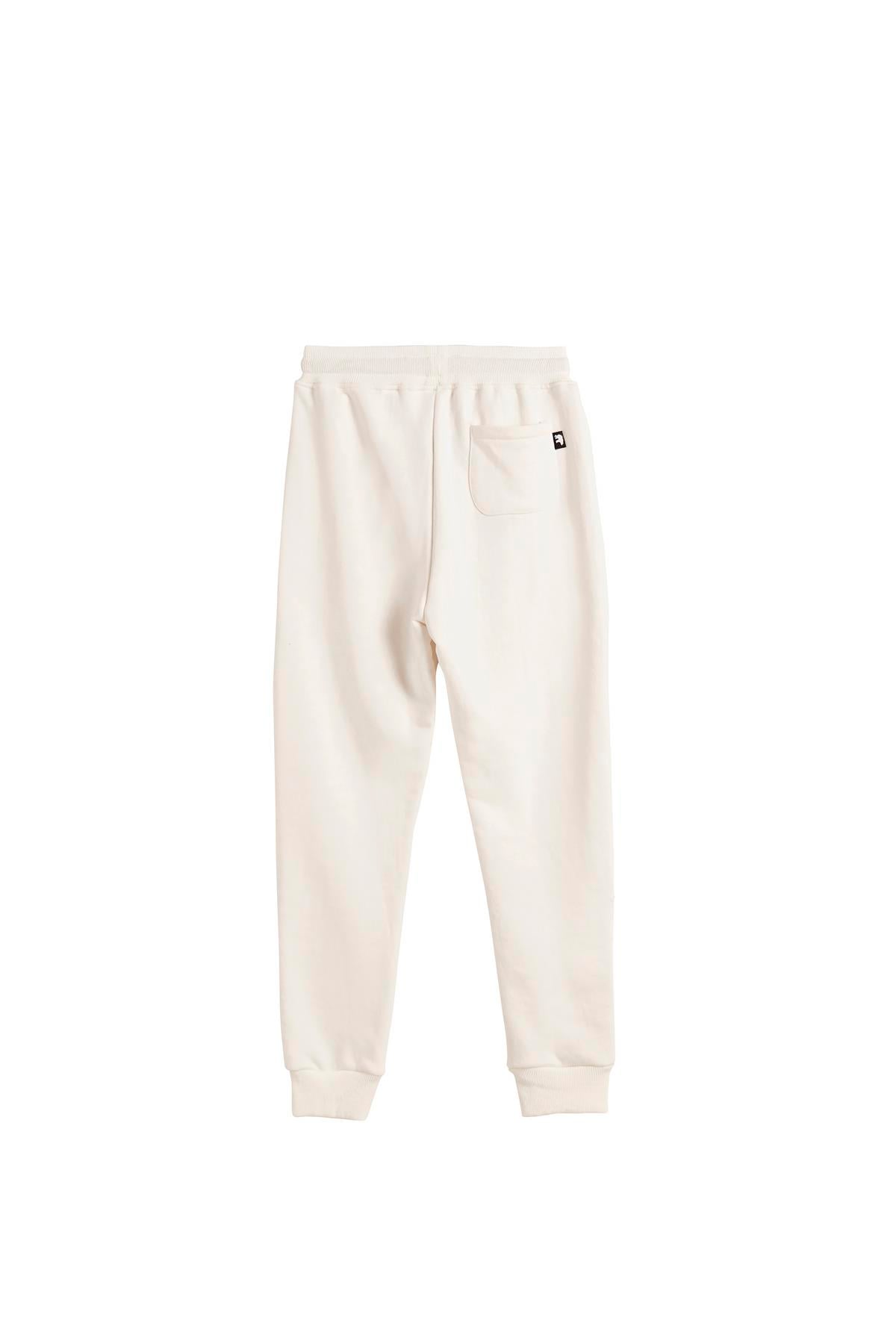 LESS PLAIN SWEATPANT JR BEYAZ