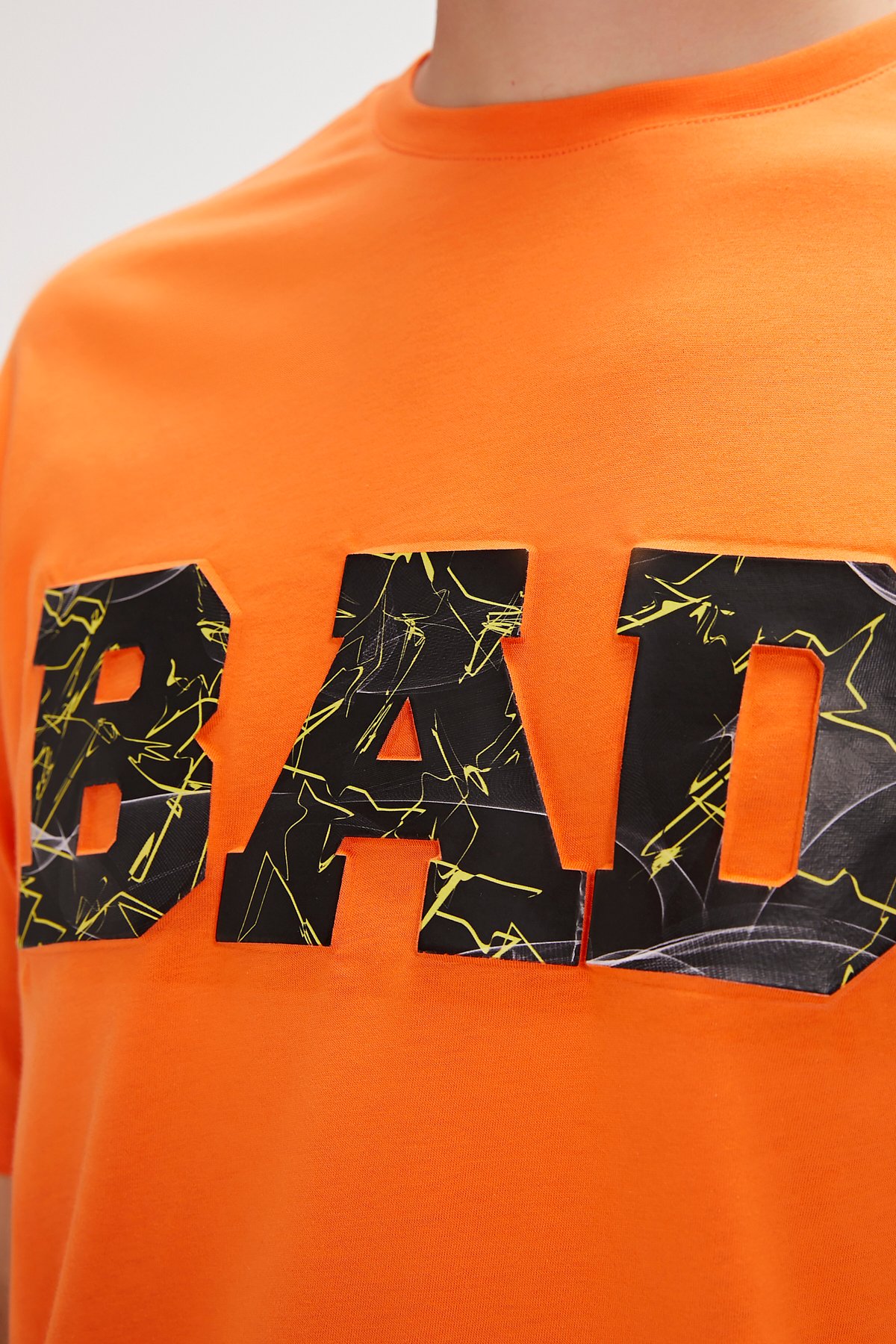 Levin Orange Oversize Men's T-Shirt