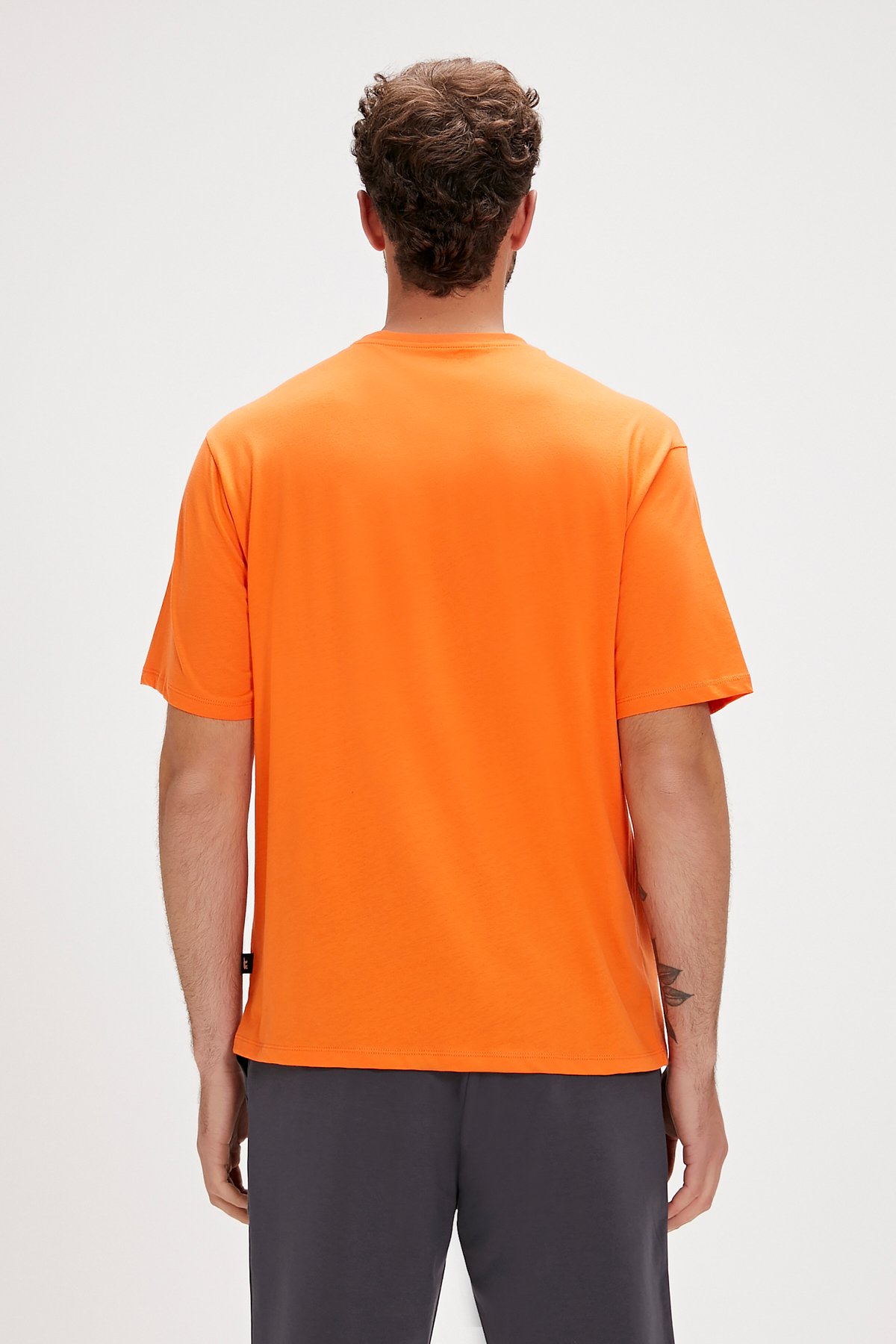 Levin Orange Oversize Men's T-Shirt