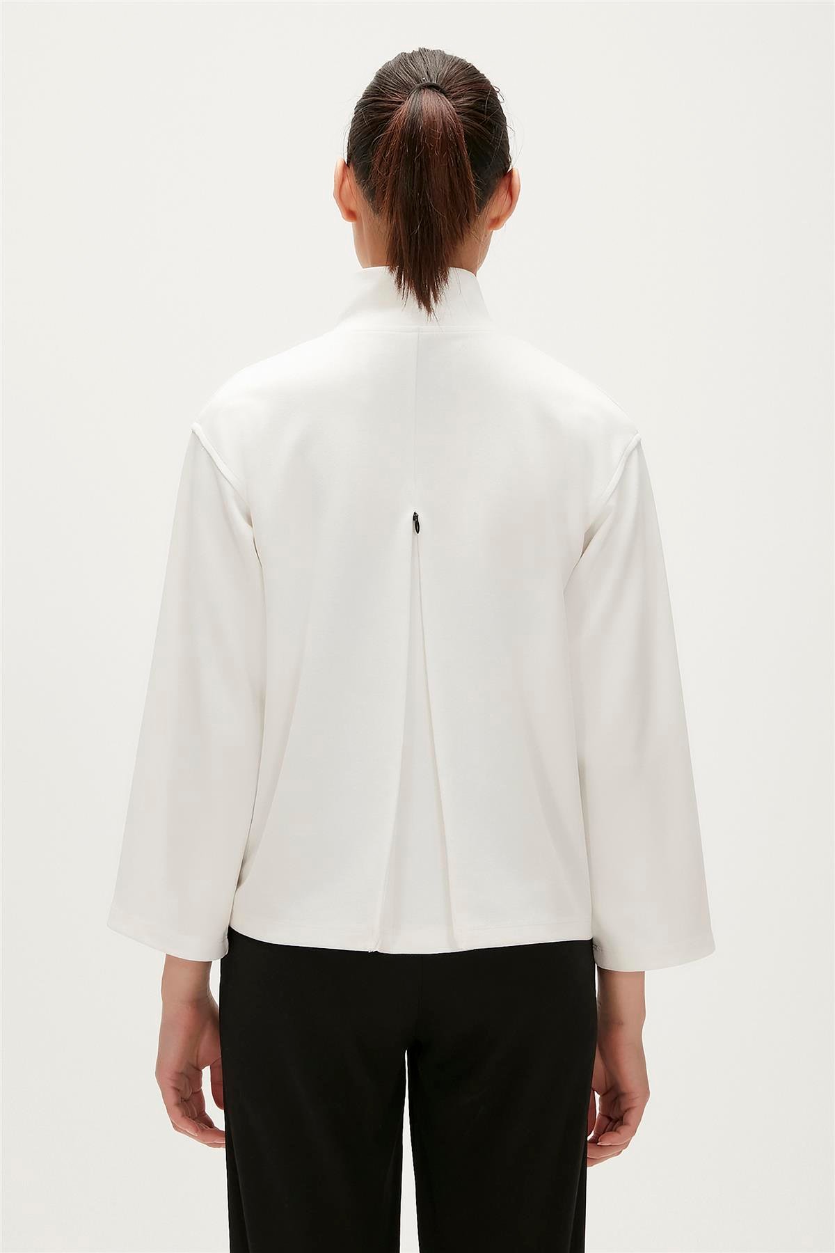 LEXI HALF ZIP BEYAZ