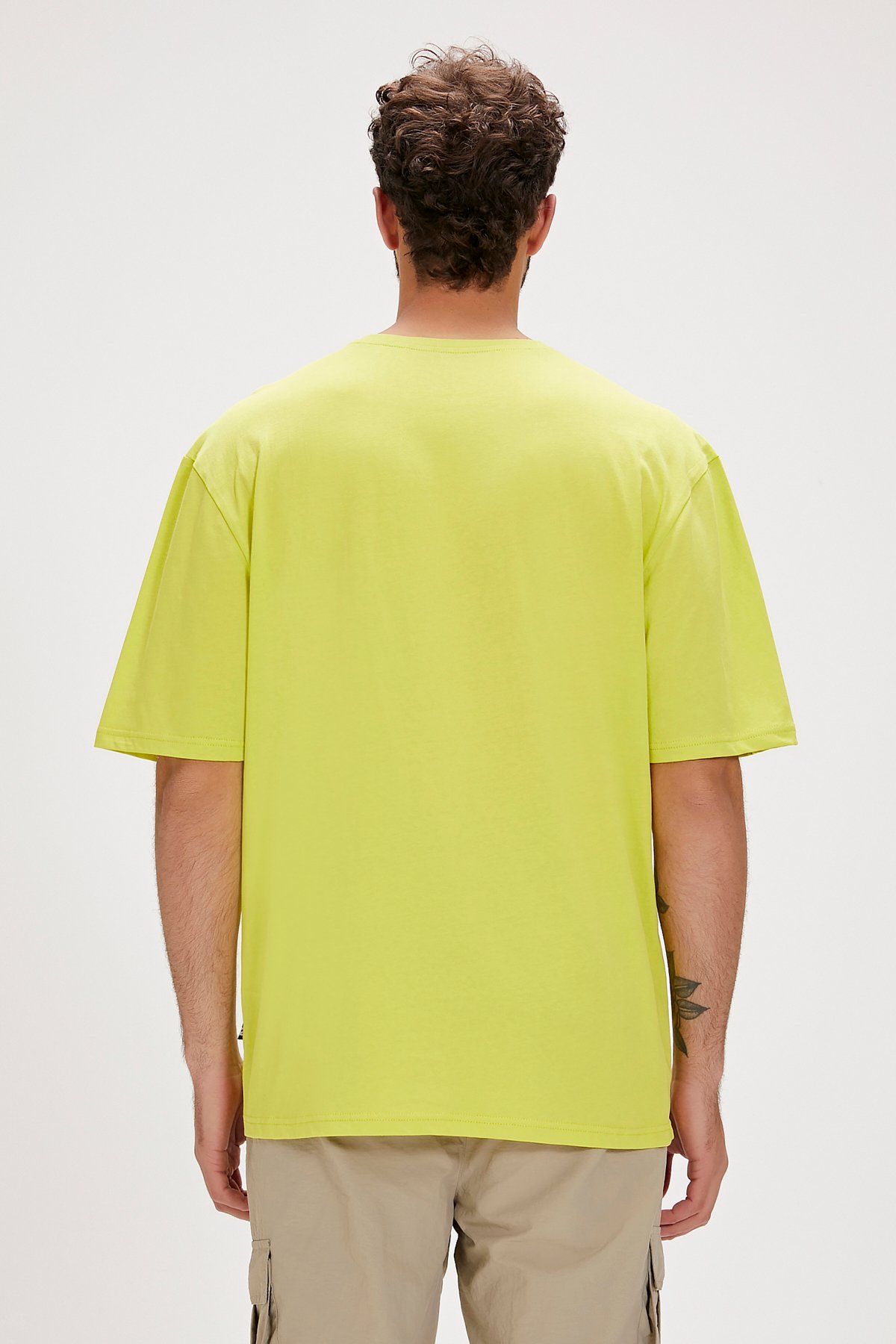 Liber Yeşil Logo Baskılı Basic Erkek Tişört