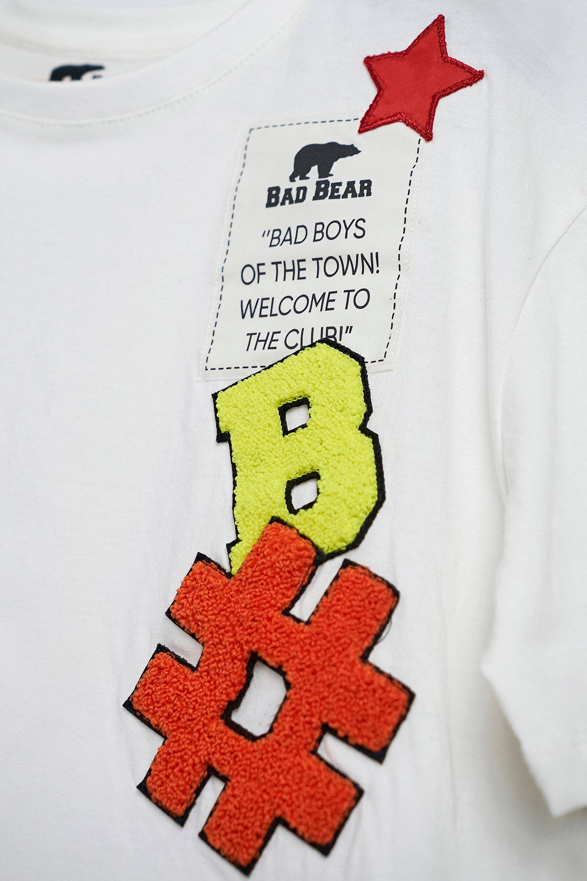 LILY T-SHIRT JR PATCHED T-SHIRT OFF-WHITE  GIRL T-SHIRT LILY T-SHIRT JRLILY T-SHIRT JR