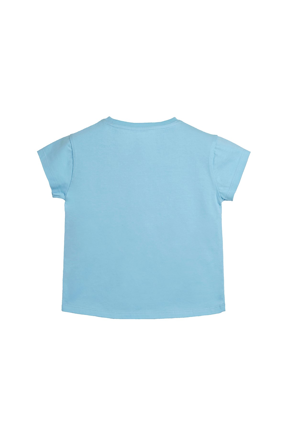 LILY T-SHIRT JR PATCHED T-SHIRT SKY BLUE  GIRL T-SHIRT LILY T-SHIRT JRLILY T-SHIRT JR
