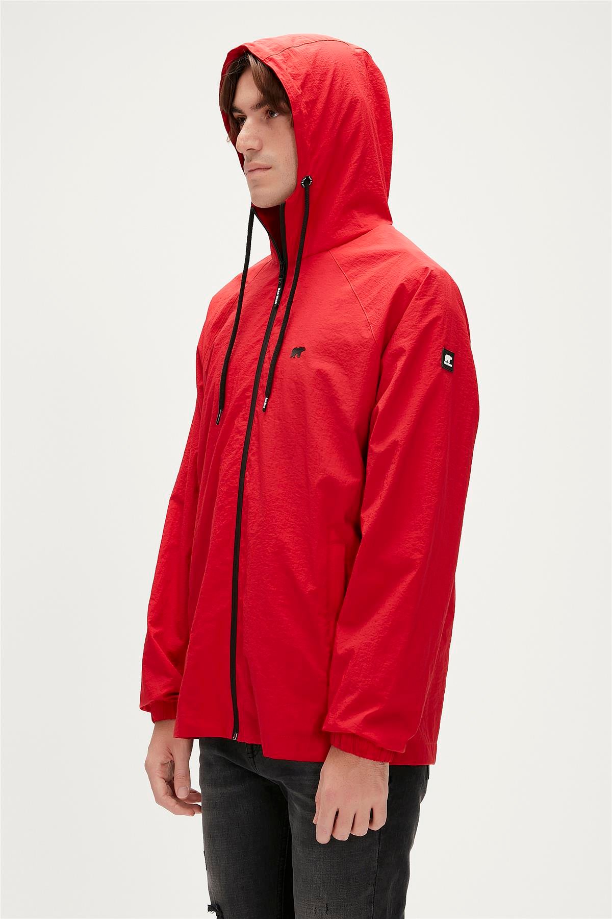 Linea Crimson Red Men's Windbreaker