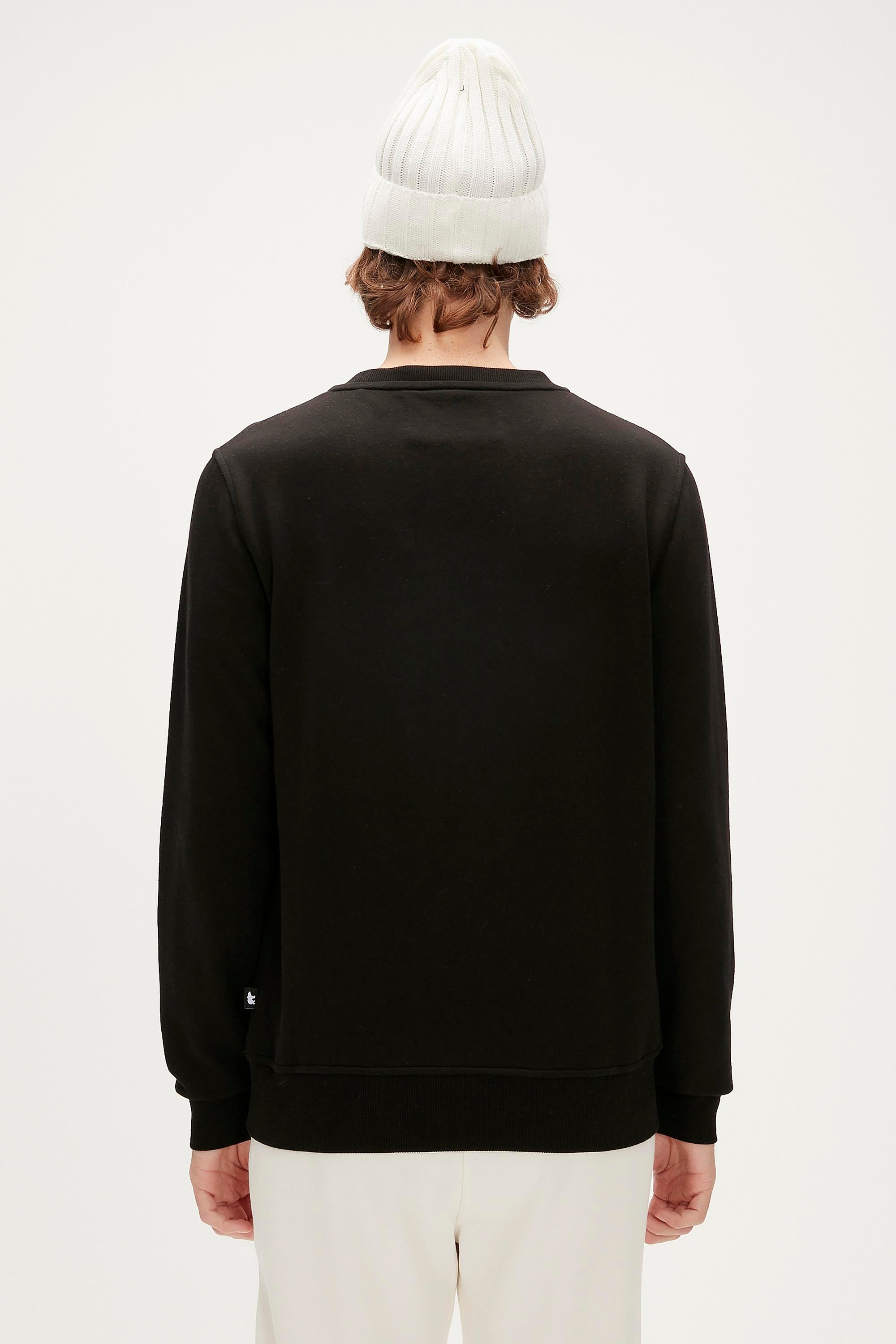 Logo Crewneck Black Men's Sweatshirt