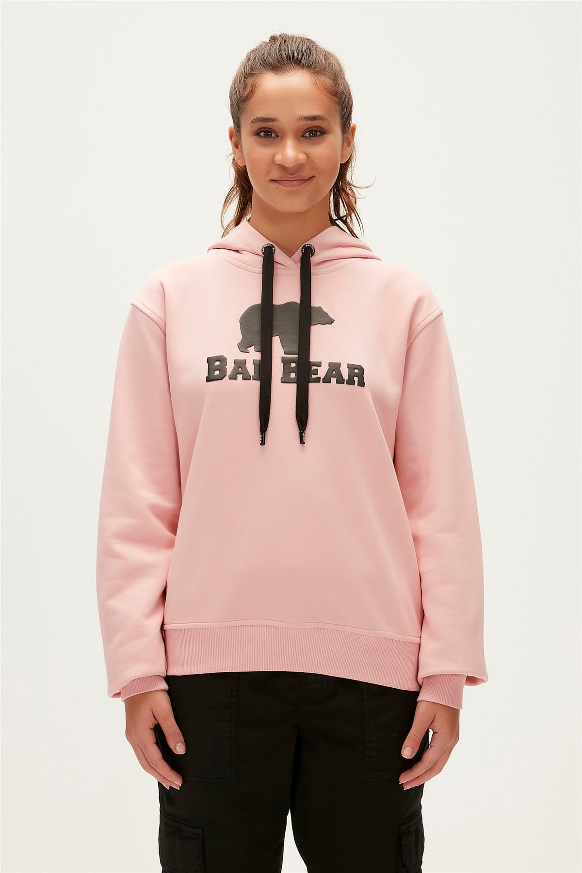 LOGO HOODIE PUDRA PEMBE