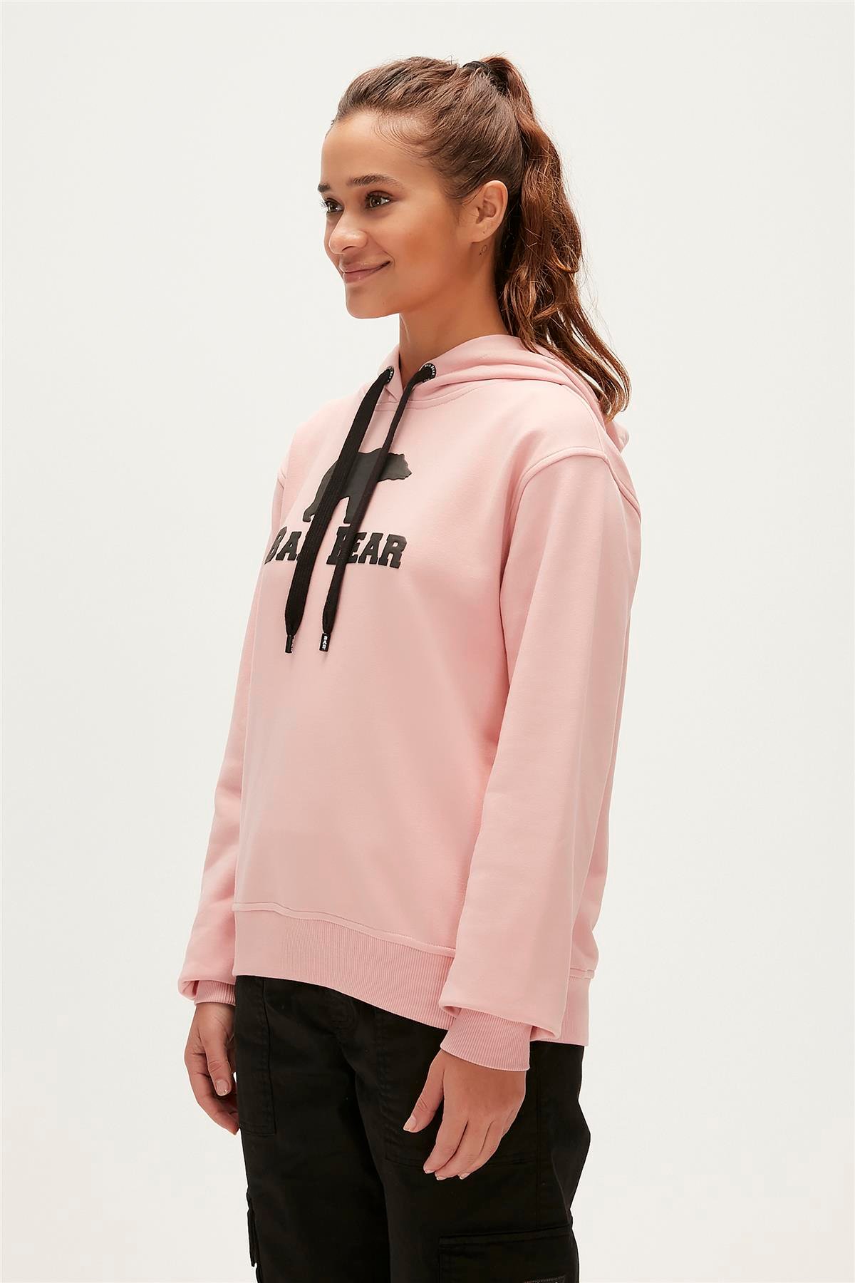 LOGO HOODIE PUDRA PEMBE