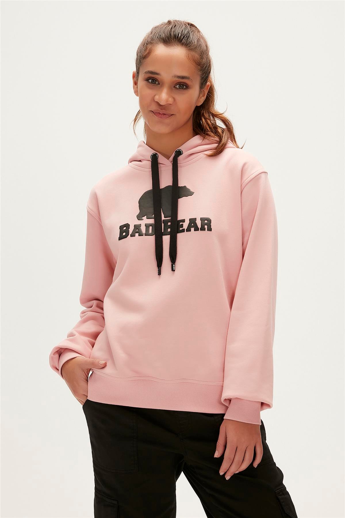LOGO HOODIE PUDRA PEMBE
