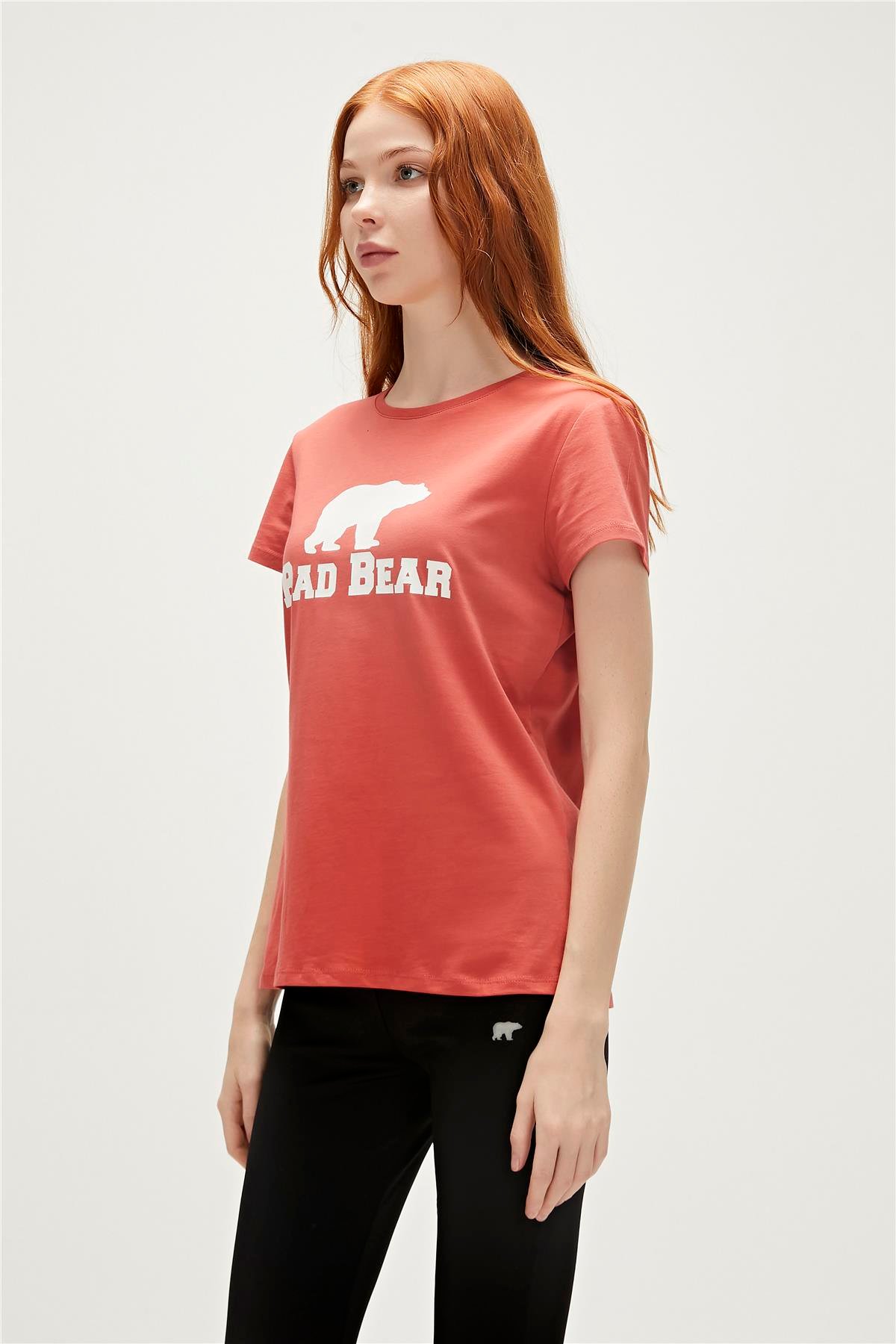 Logo Tee T-Shirt Ginger Tarçın Baskılı Kadın Tişört