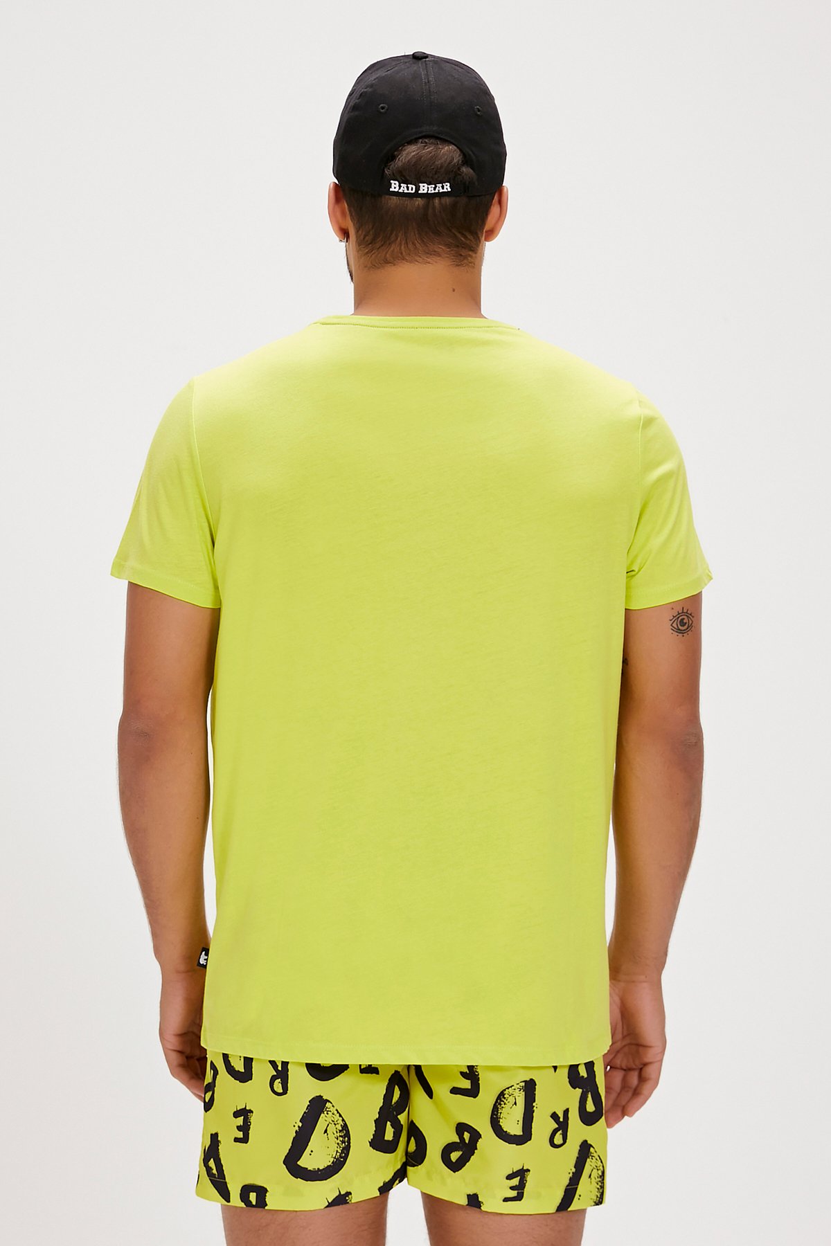 Lorenzo Yeşil Baskılı Erkek Tişört