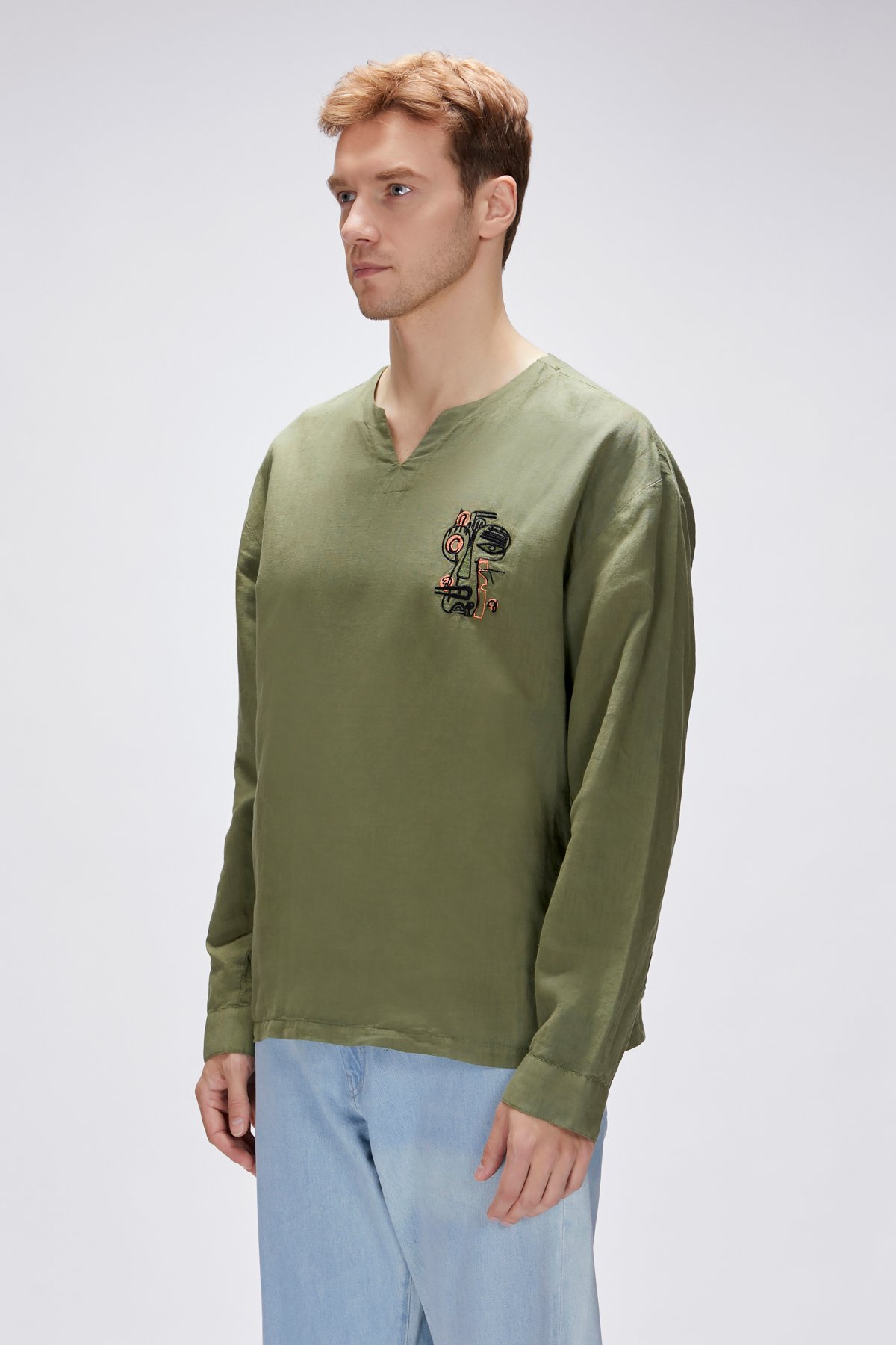 Loyd Haki Erkek Gömlek