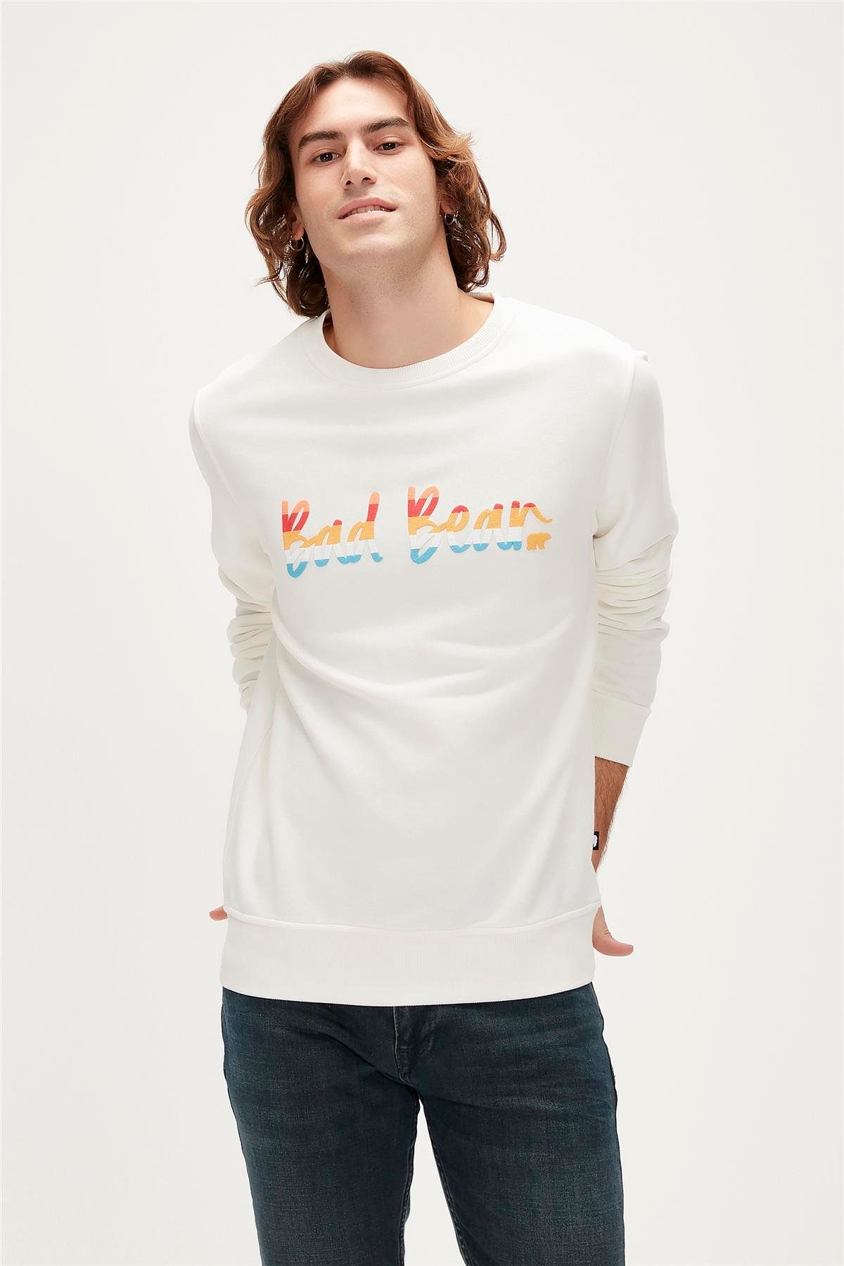 MANUSCRIPT CREWNECK BEYAZ