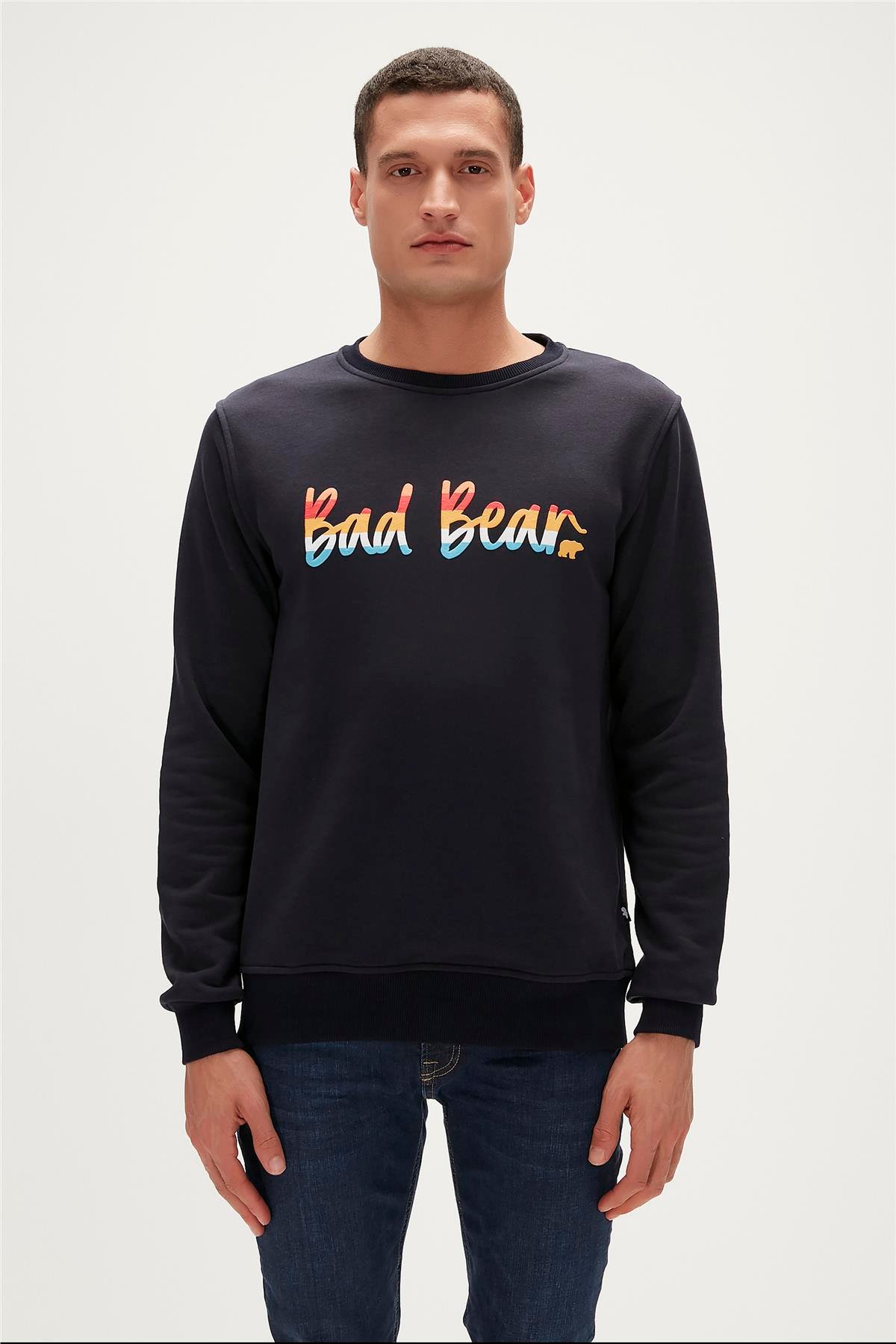 MANUSCRIPT CREWNECK LACİVERT