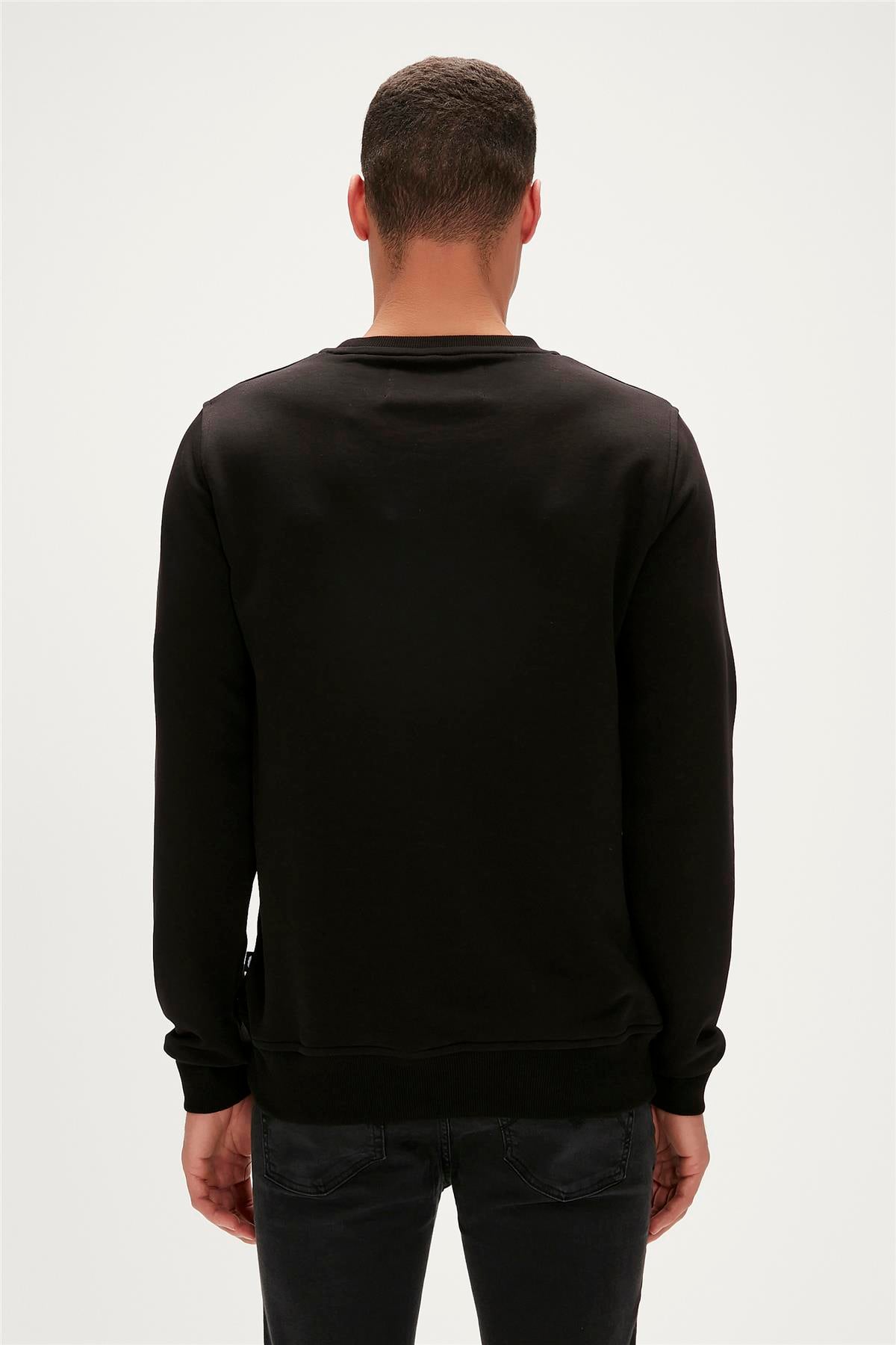 MANUSCRIPT CREWNECK SİYAH